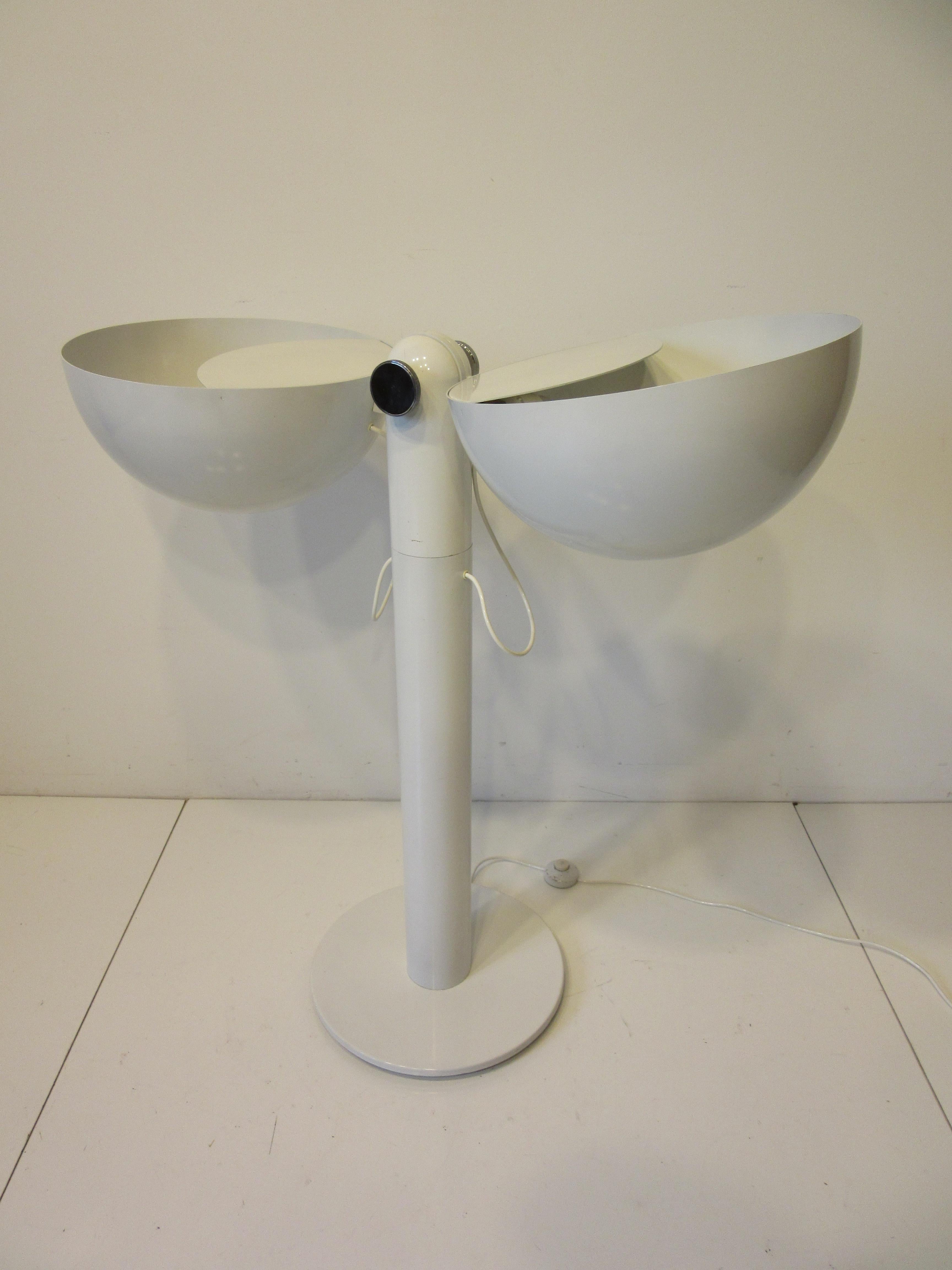 Mid-Century Modern 70's Francesco Buzzi Cuffia Floor Lamp Italy