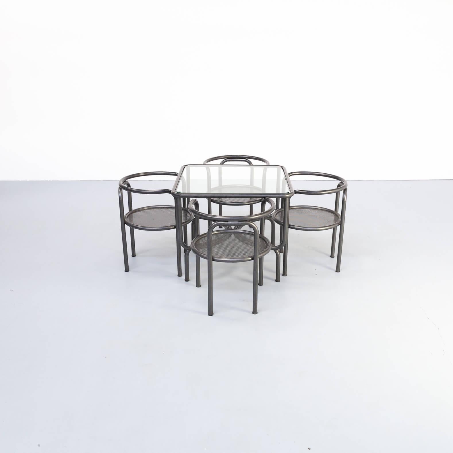Italian 1970s Gae Aulenti ‘da Giardino locus solus’ Table Set for Poltronova For Sale