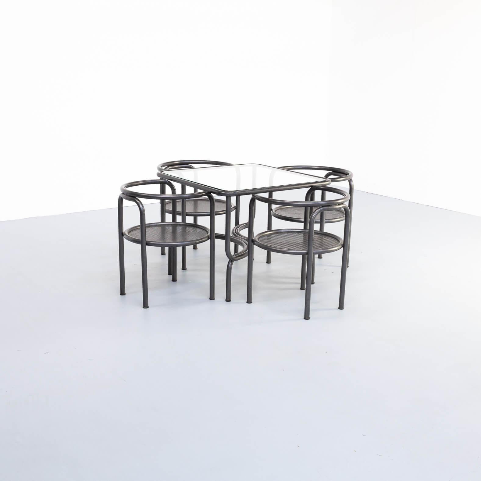 1970s Gae Aulenti ‘da Giardino locus solus’ Table Set for Poltronova In Good Condition For Sale In Amstelveen, Noord