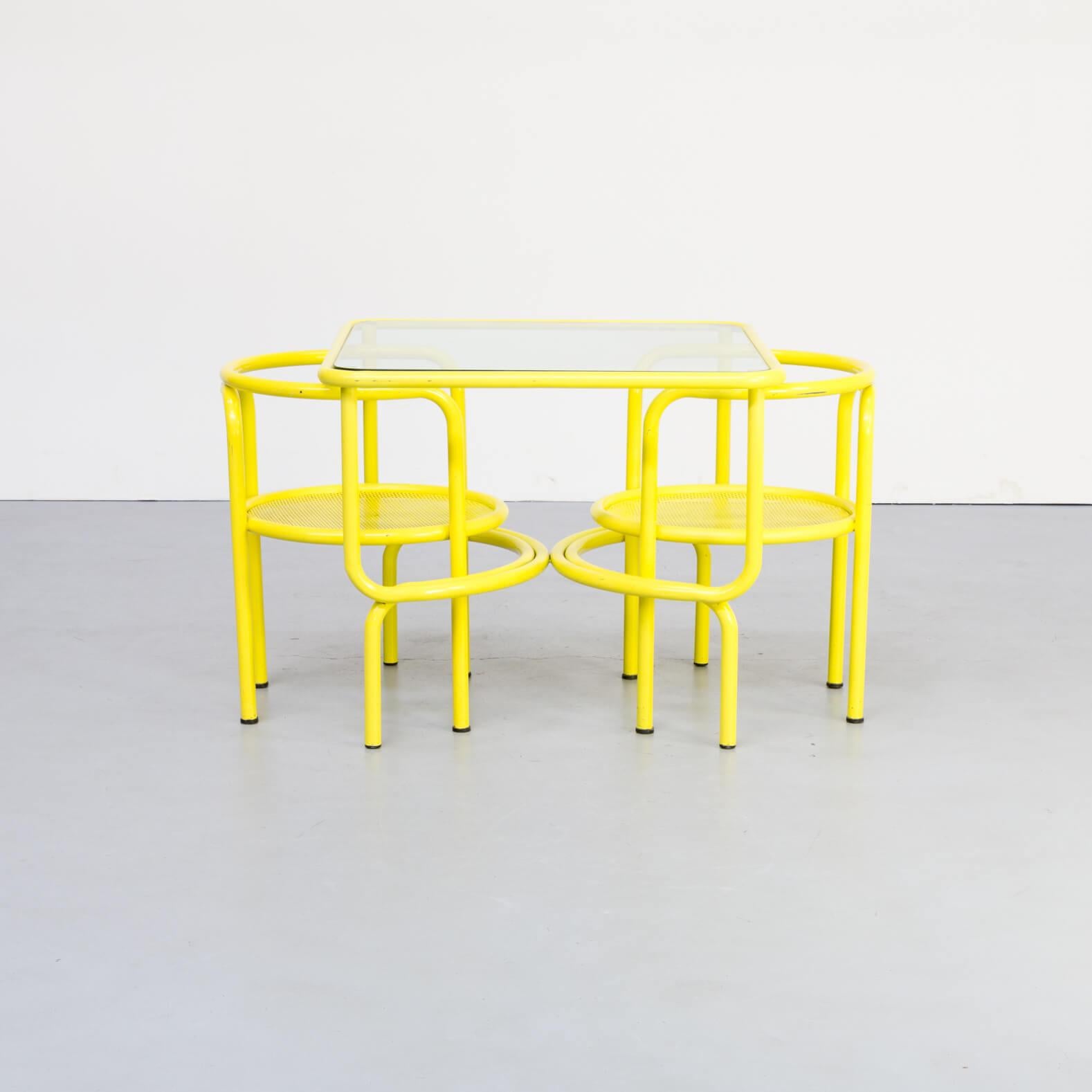 Italian 1970s Gae Aulenti ‘da Giardino Locus Solus’ Table Set for Poltronova Set of 3 For Sale