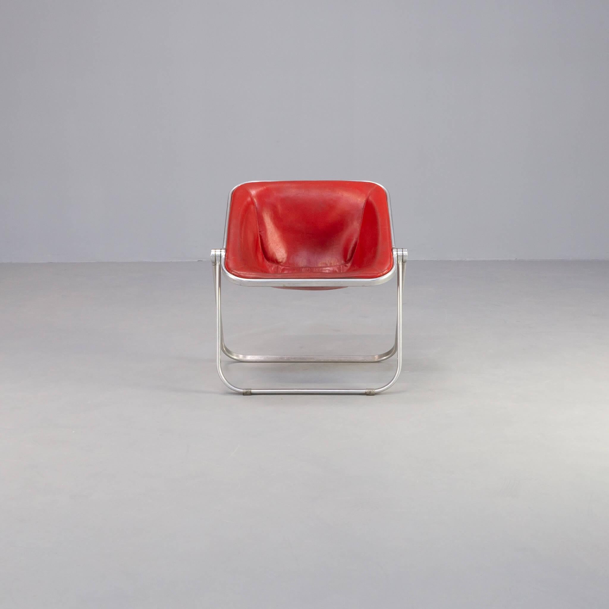 Mid-Century Modern 70’s Giancarlo Piretti ‘Plona’ Folding Chair for Castelli