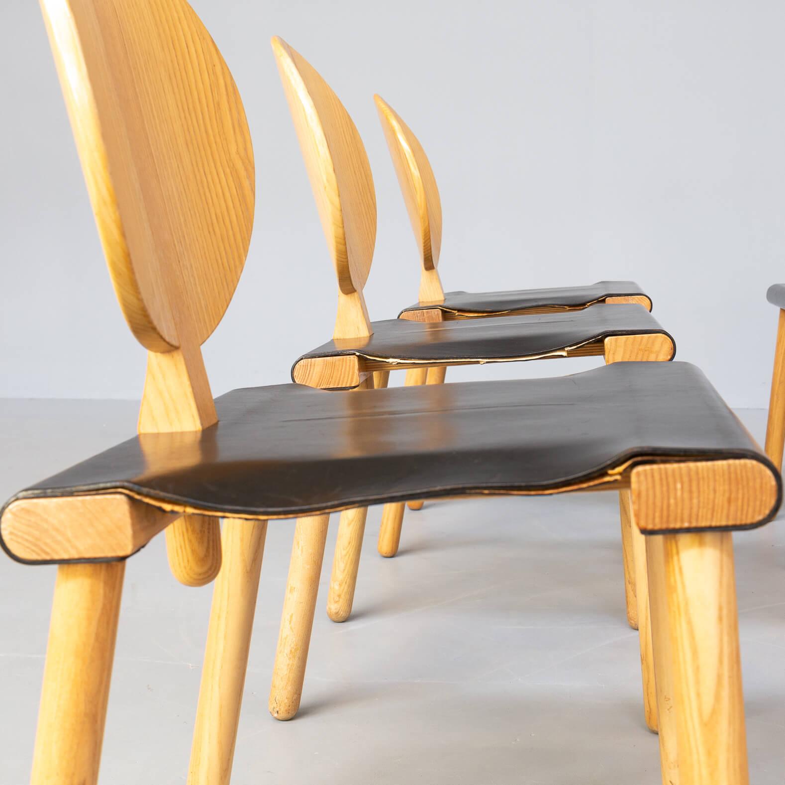 70s Gigi Sabadin ‘fiona’ Chair for Crassevig Set/6 For Sale 4