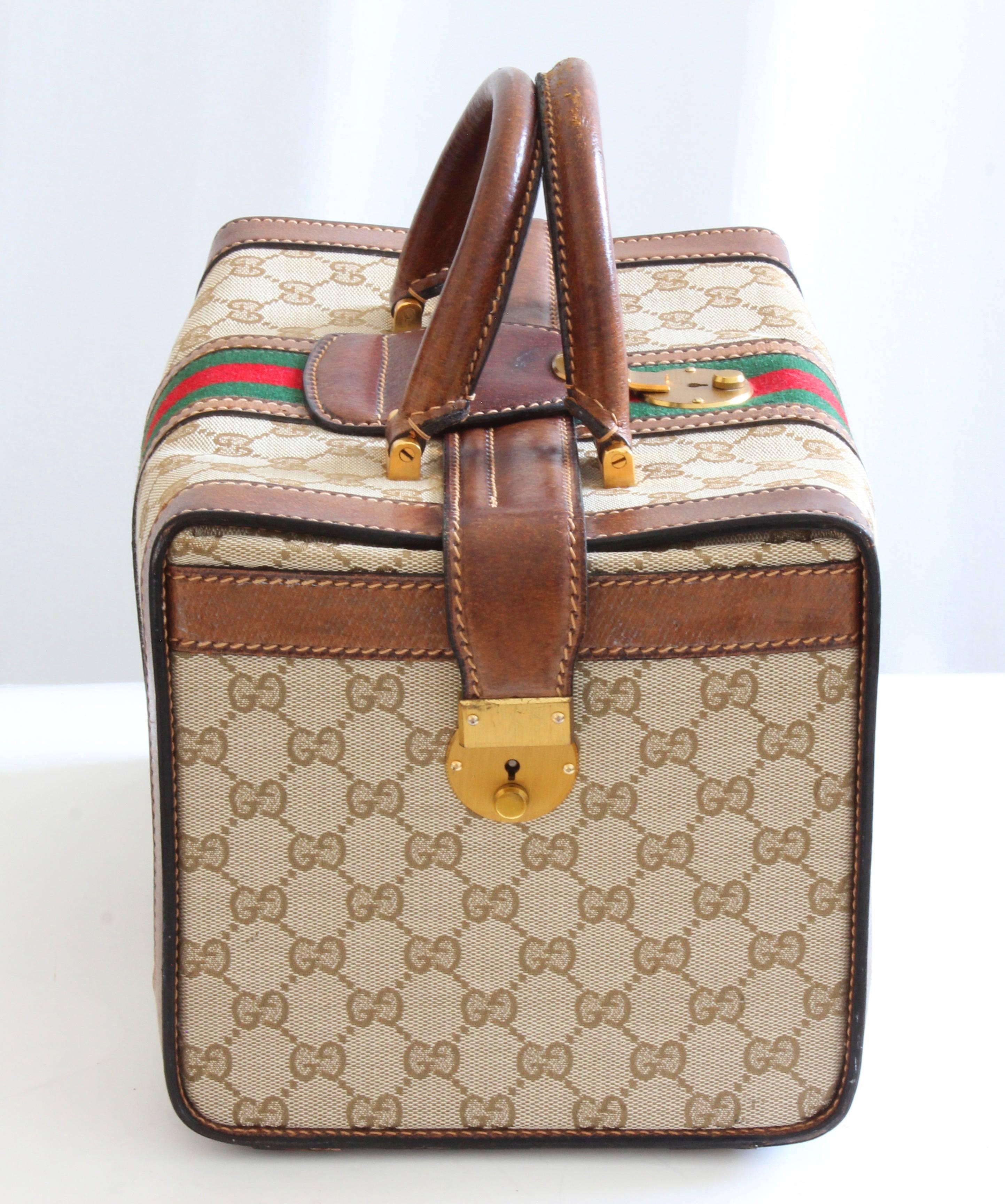vintage gucci train case