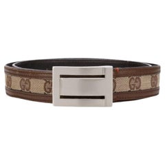 70s Gucci Vintage Brown leather logoed belt