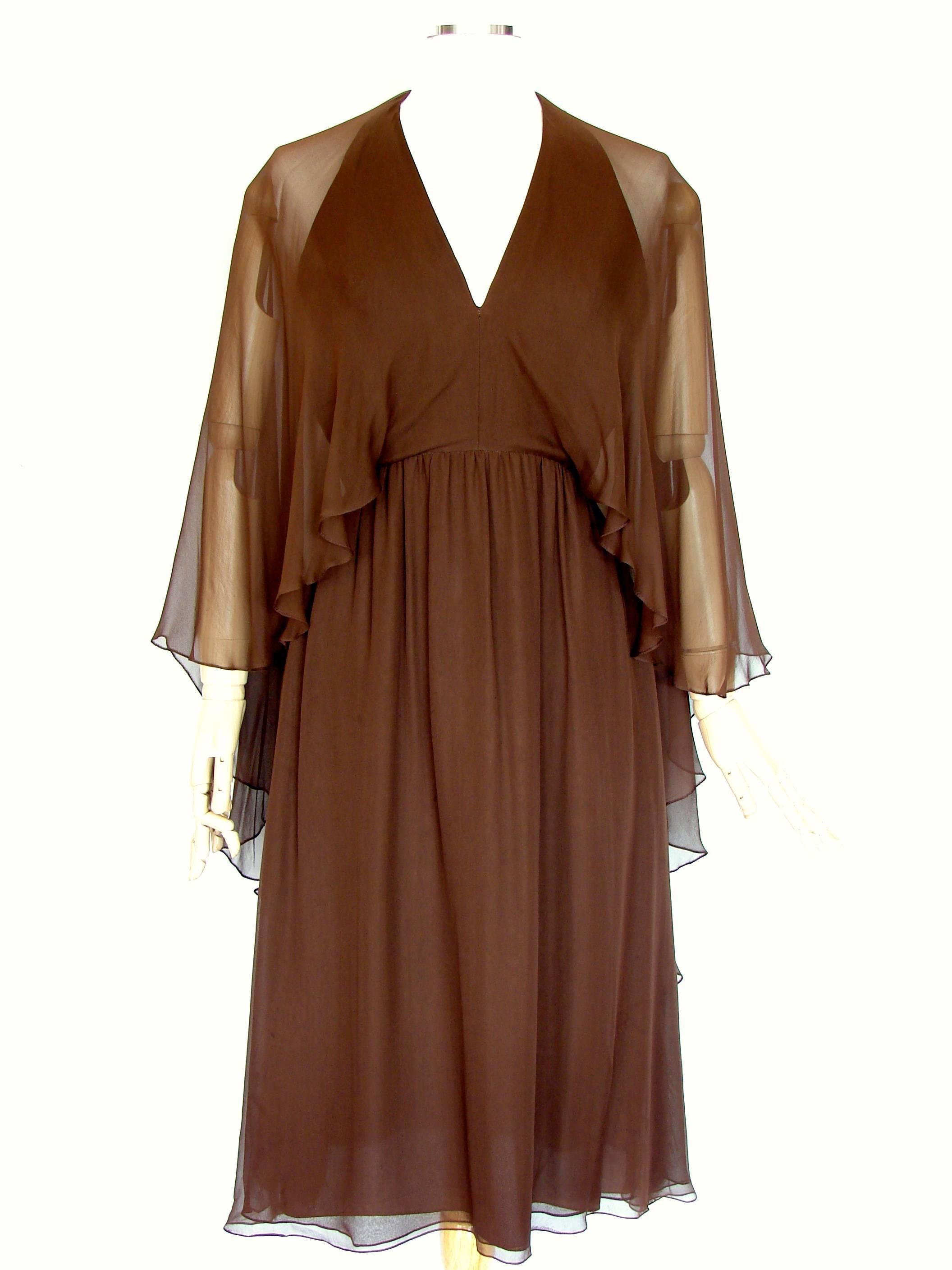 shawl attached to dress