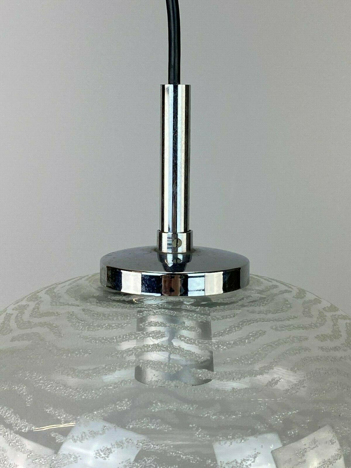 Lampe à suspension des années 70 Lampe de plafond Lampe de l'ère spatiale en verre Hustadt Bon état - En vente à Neuenkirchen, NI