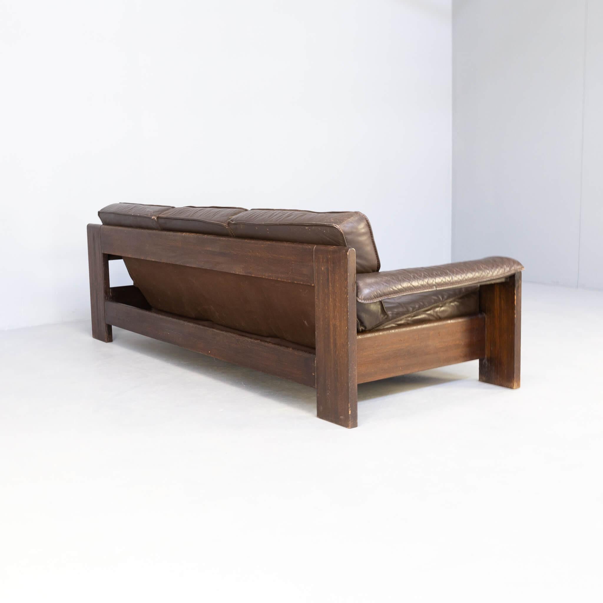 Mid-Century Modern 70s Harry de Groot ‘757’ Three Seat Sofa for Leolux For Sale