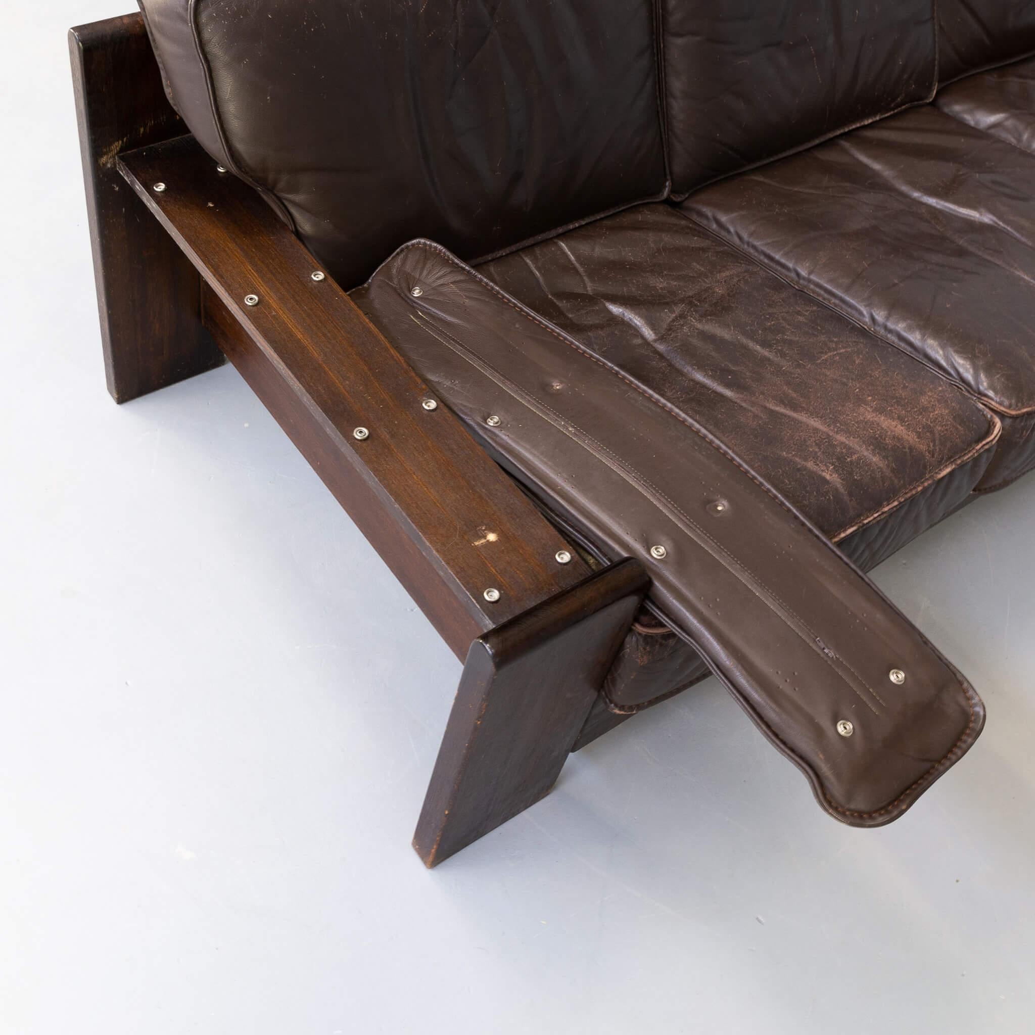 70s Harry de Groot ‘757’ Three Seat Sofa for Leolux In Good Condition For Sale In Amstelveen, Noord