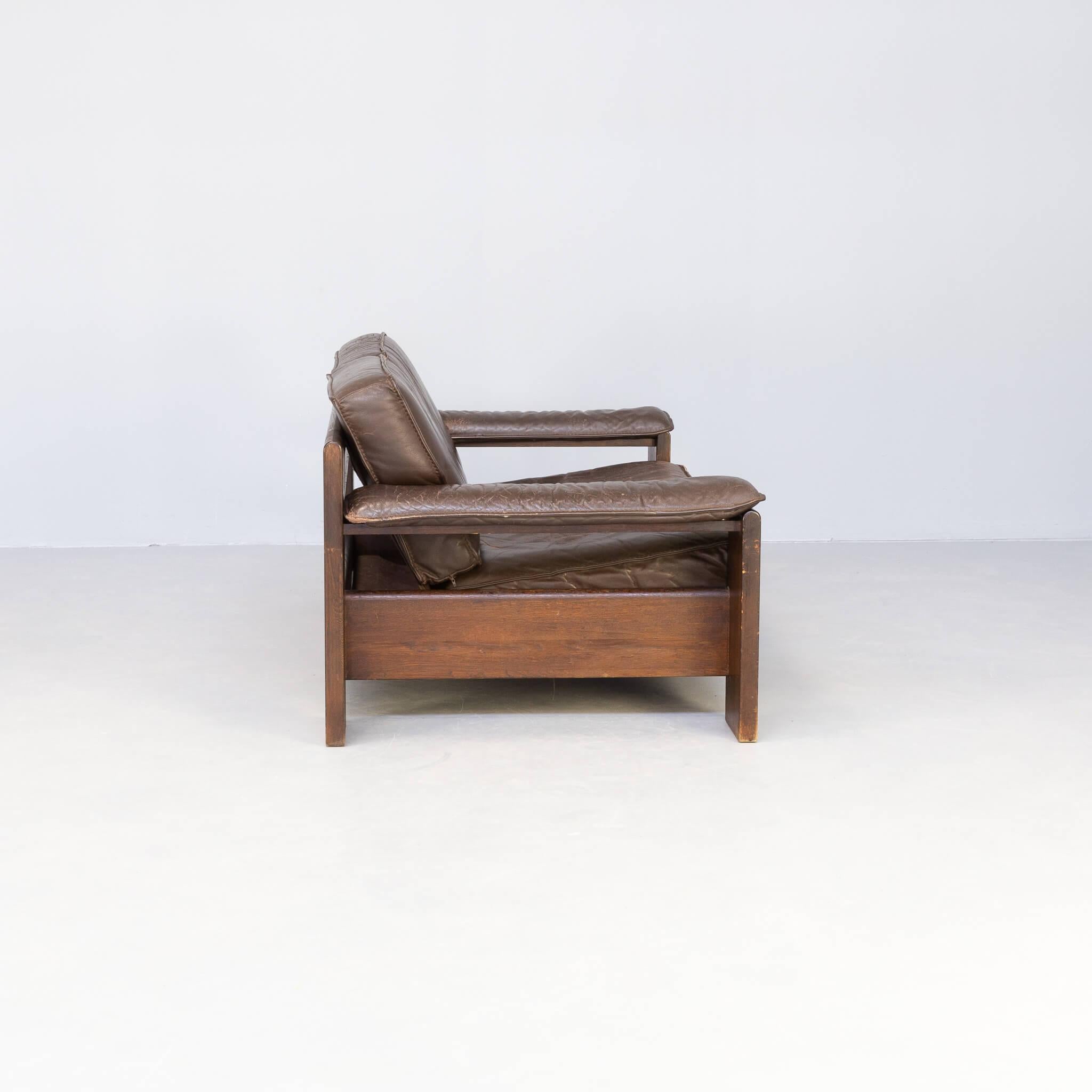 70s Harry de Groot ‘757’ Two Seat Sofa for Leolux In Good Condition For Sale In Amstelveen, Noord