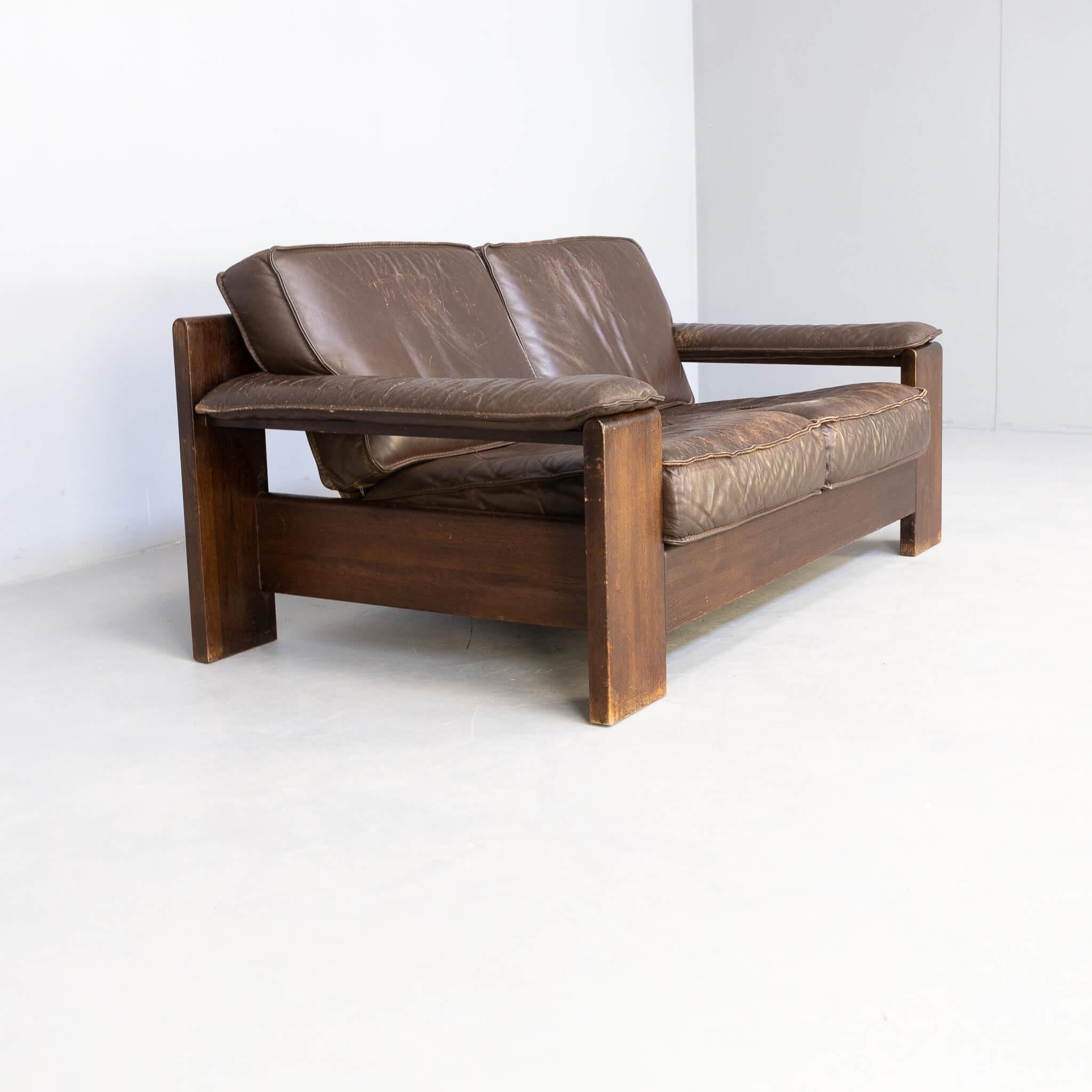 70s Harry de Groot ‘757’ Two Seat Sofa for Leolux For Sale 2