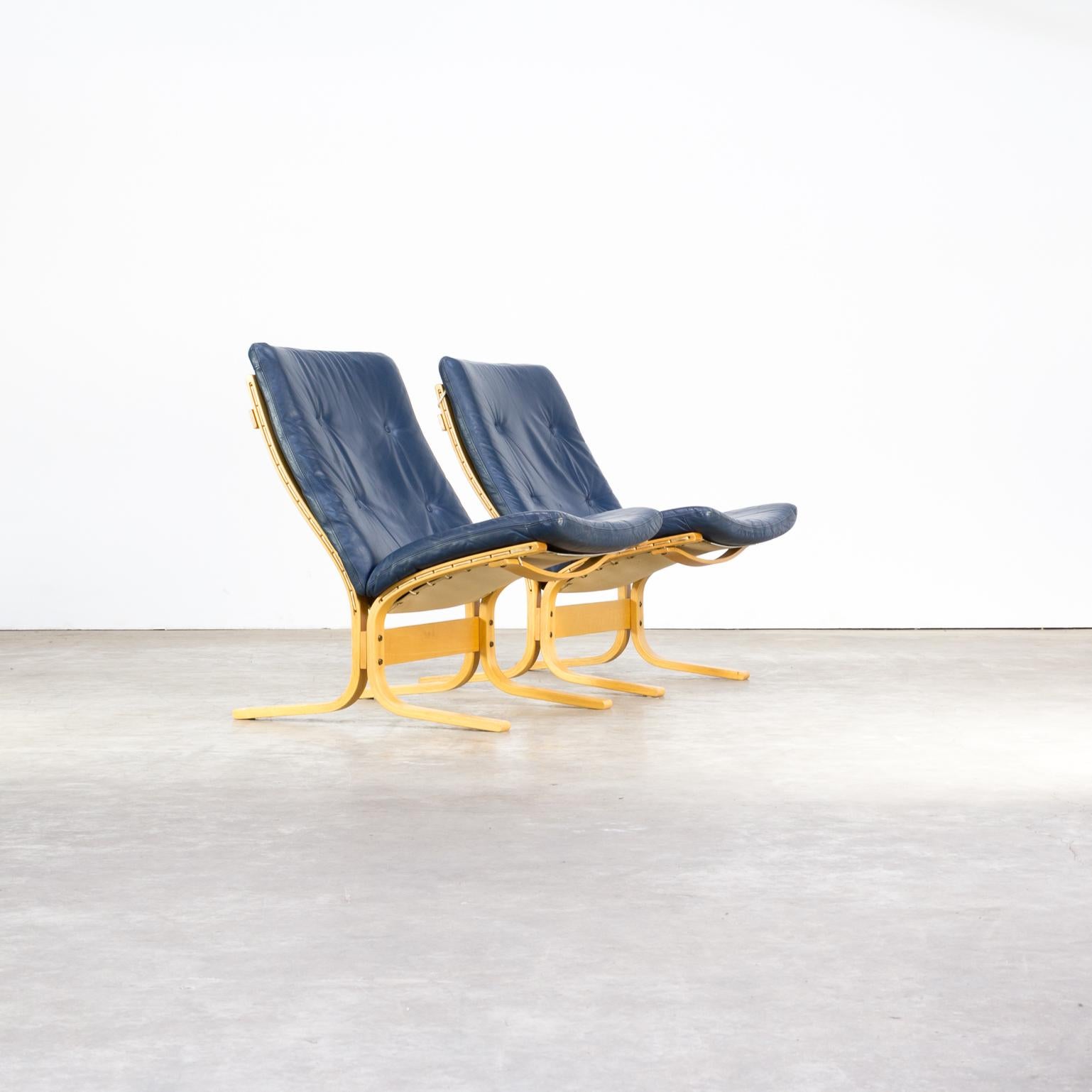 Late 20th Century 1970s Ingmar Relling ‘Siesta’ Fauteuil for Westnofa Set of 2 and Ottoman For Sale