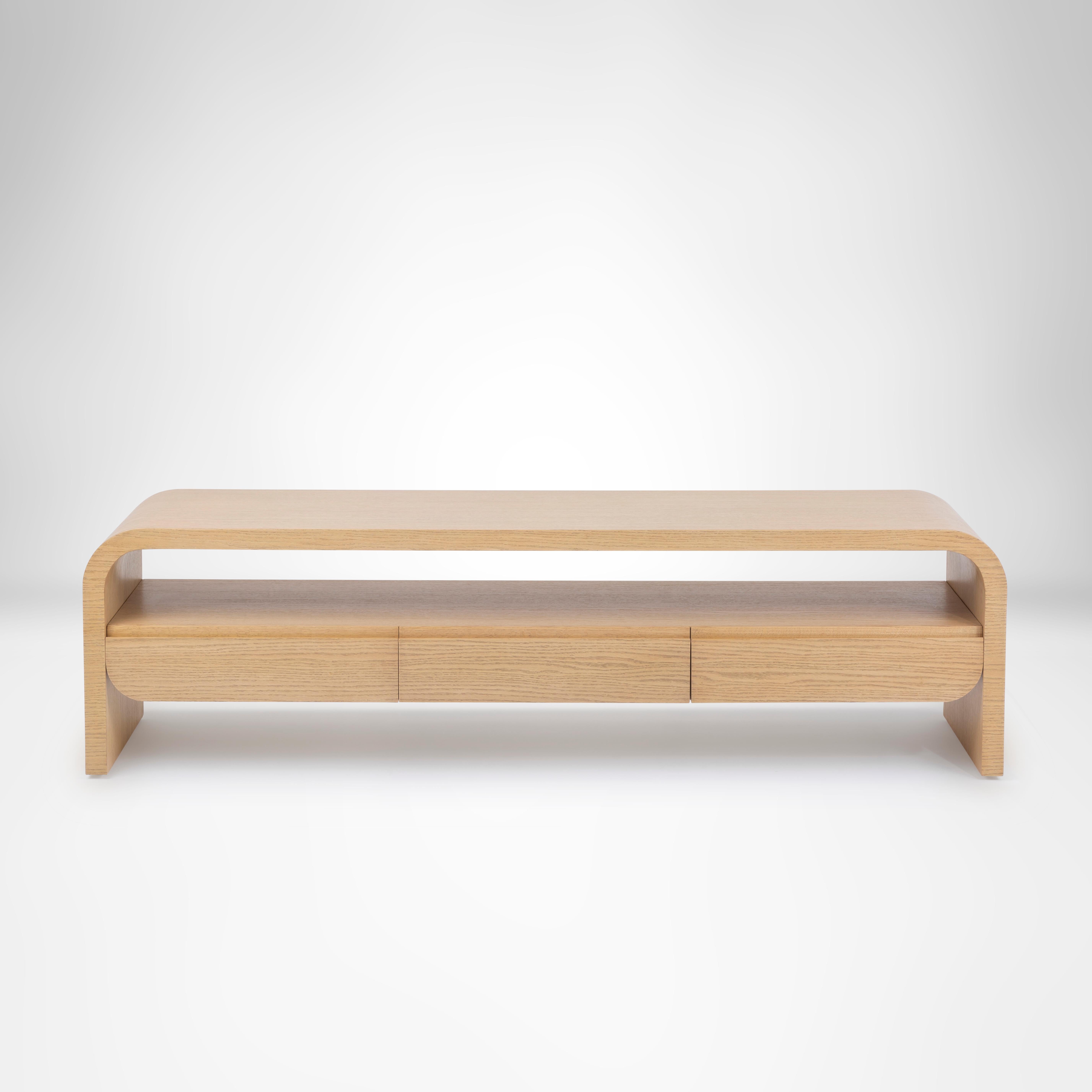 tv stand with rounded edges