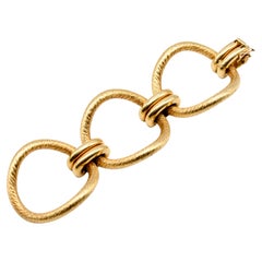 70’s Italian 18 Karat Gold Statement Bracelet