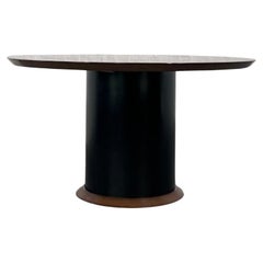 70s Italian Design And Mid Century Style Round Pedestal And Dining Table