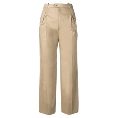 70s Jean-Louis Scherrer beige cotton trousers