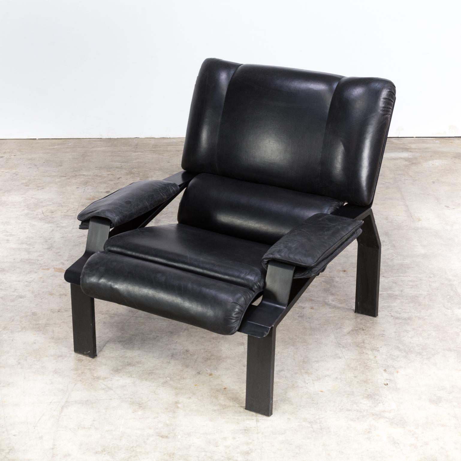 Metal 1970s Joe Colombo ‘Lem’ Armchair for Bieffeplast For Sale