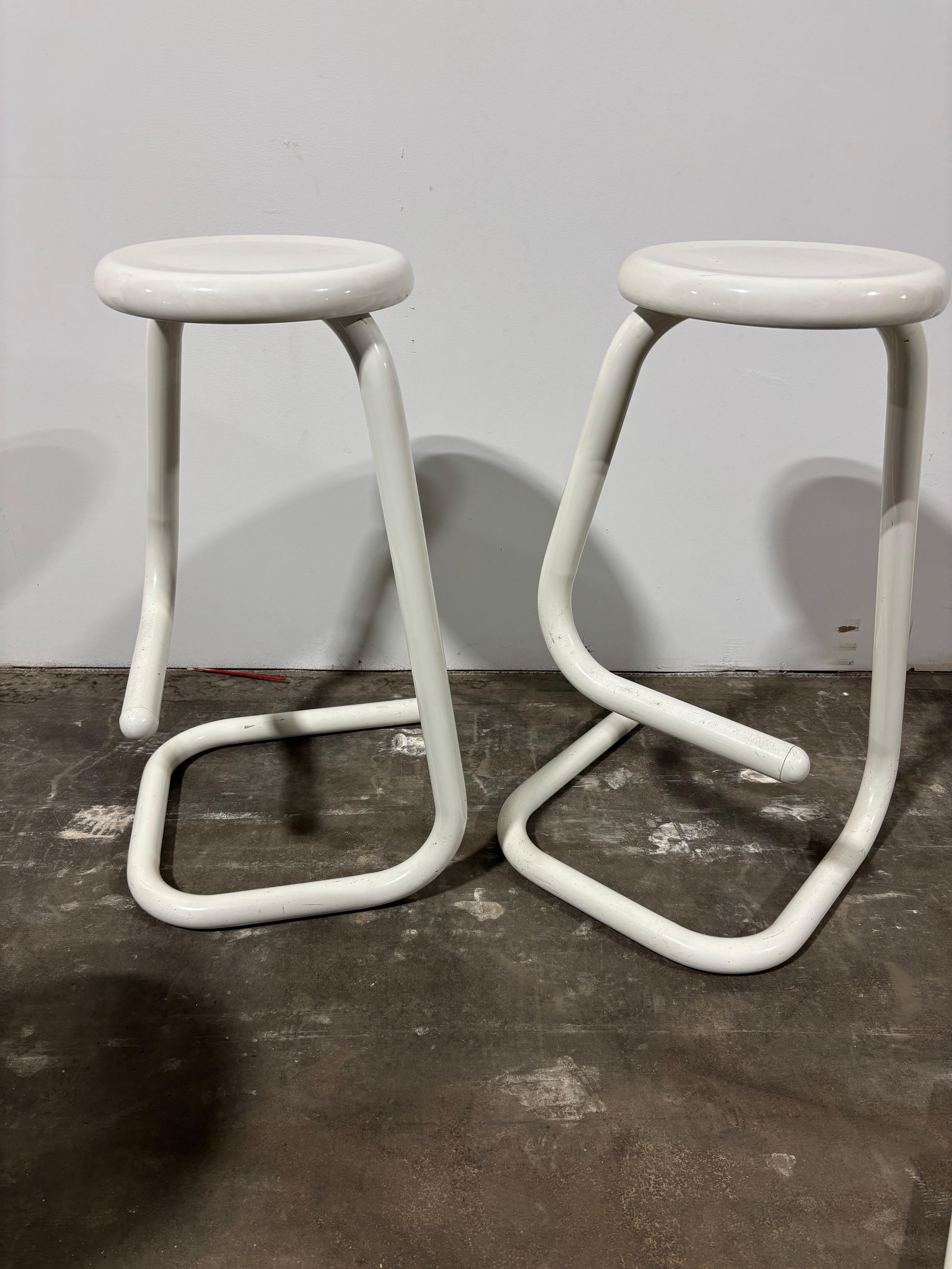 Mid-Century Modern 70's K700 Paperclip Counter Stools by Hugh Hamilton & Philip Salmon for Kinetics