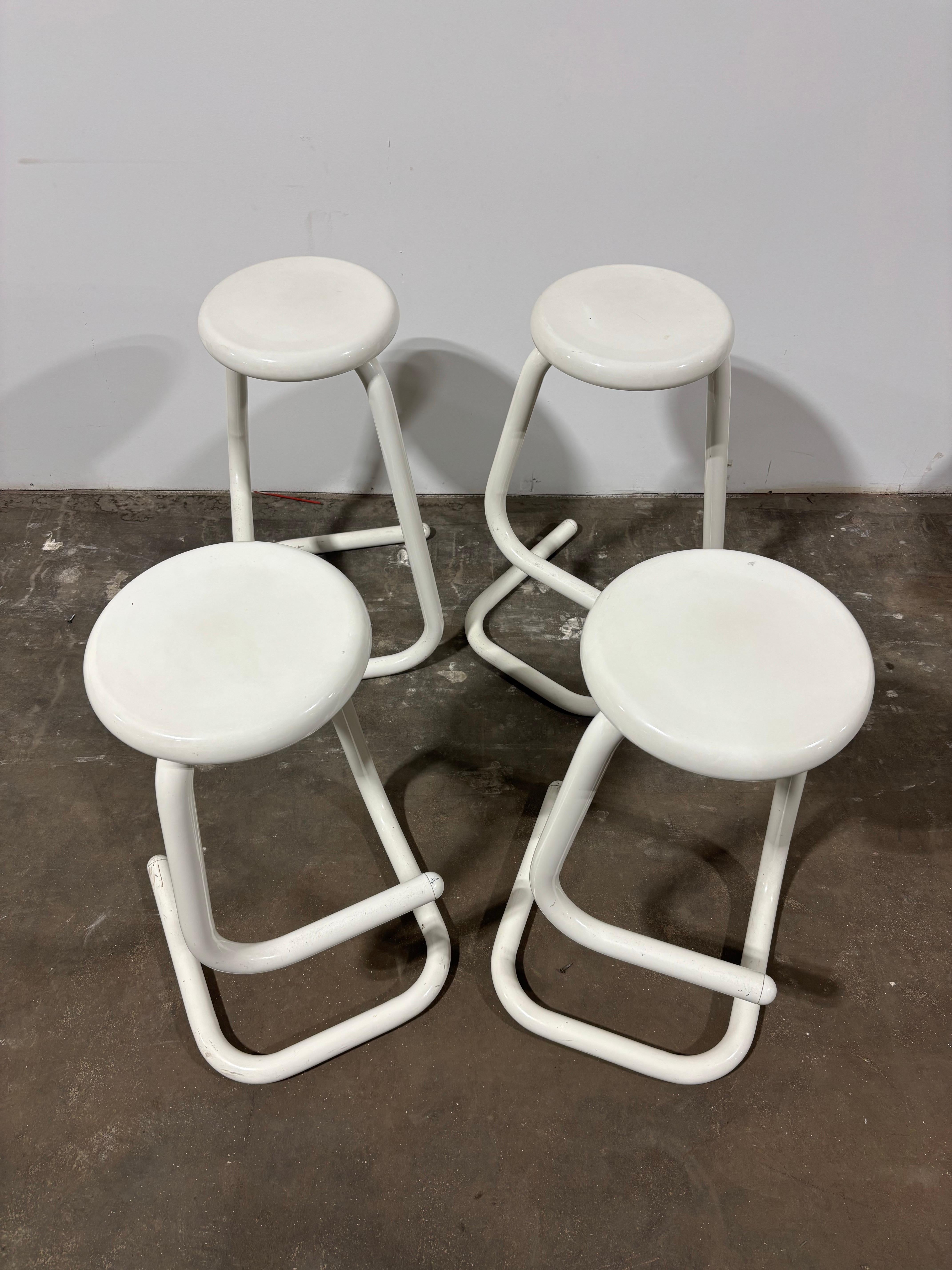 70's K700 Paperclip Counter Stools by Hugh Hamilton & Philip Salmon for Kinetics 1