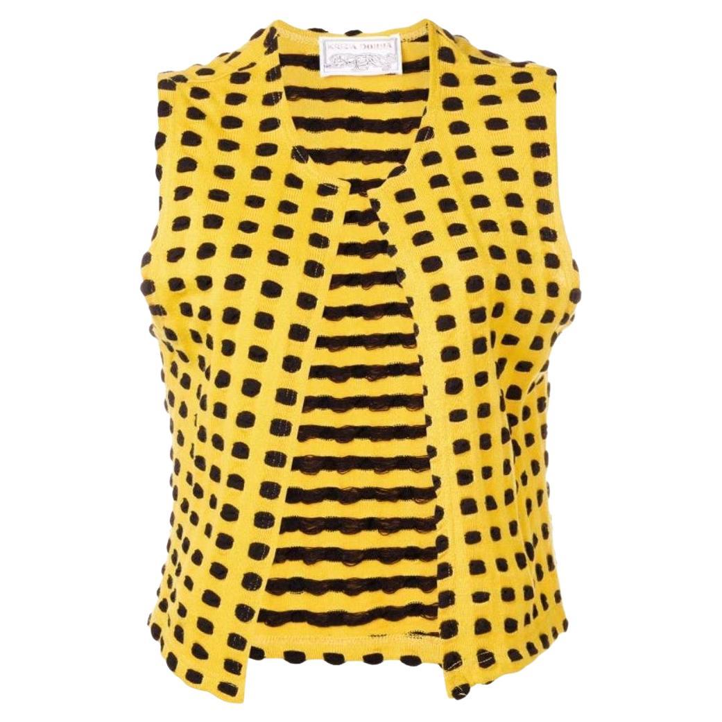 Krizia Abstract print cotton sweater
