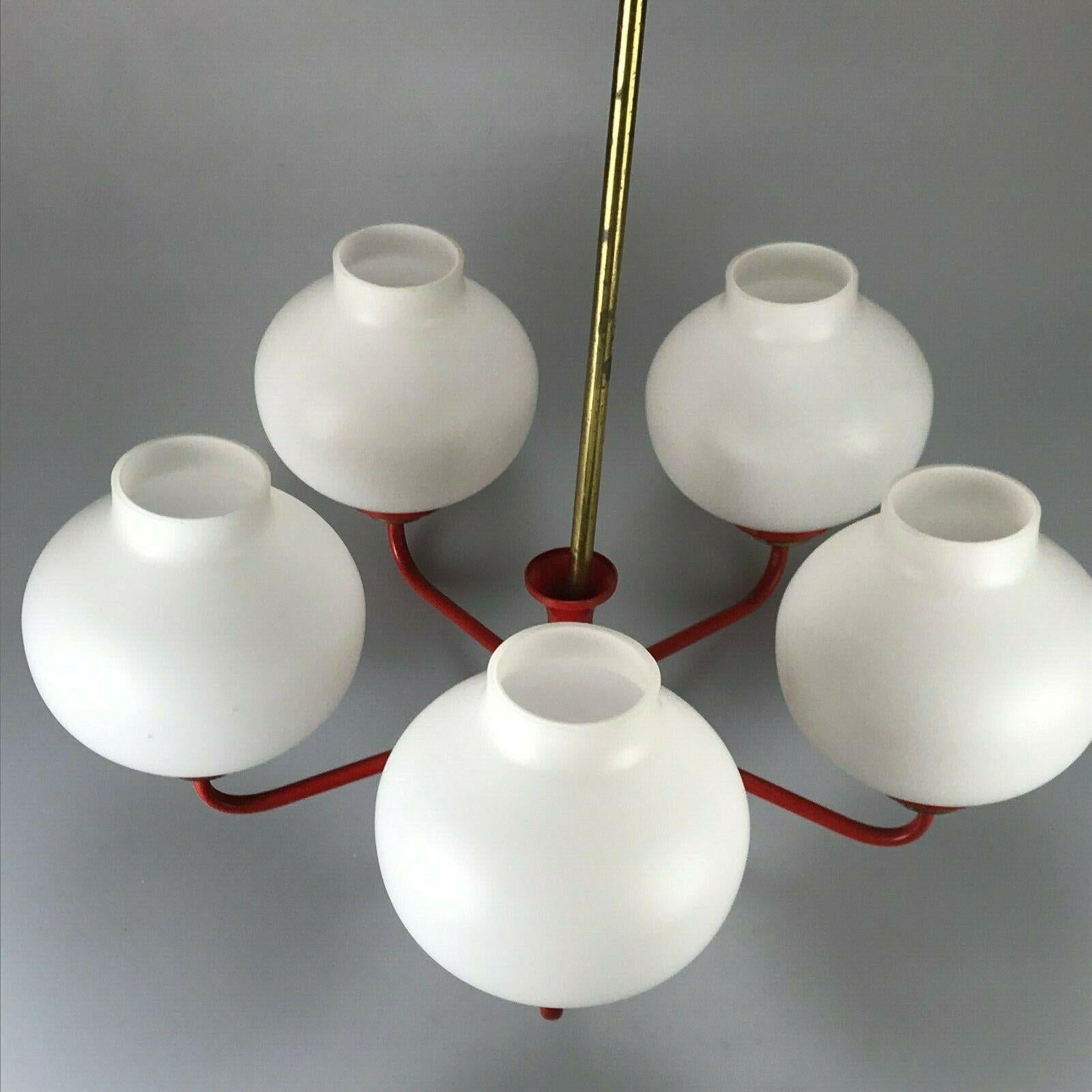 70s Lamp Light Ceiling Lamp Chandelier Ball Lamp Space Age Design For Sale 4