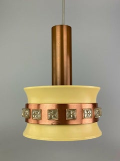70s Lámpara Lámpara Colgante Lámpara de Techo Metal Space Age Design VEB 60s