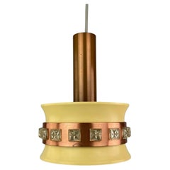 70s Lamp Light Hanging Lamp Ceiling Lamp Metal Space Age Design VEB 60s