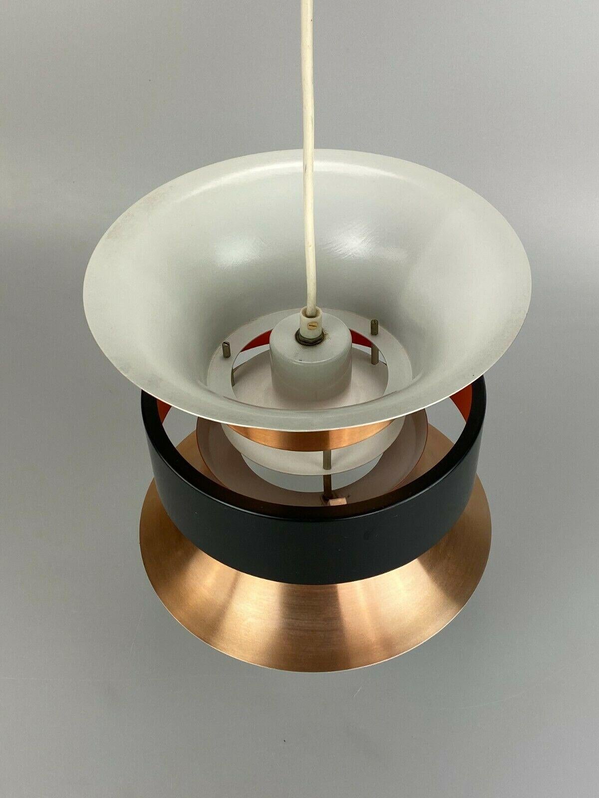Lampada anni '70 Lampada a sospensione Lampada da soffitto in metallo Design A Space Age VEB in vendita 1