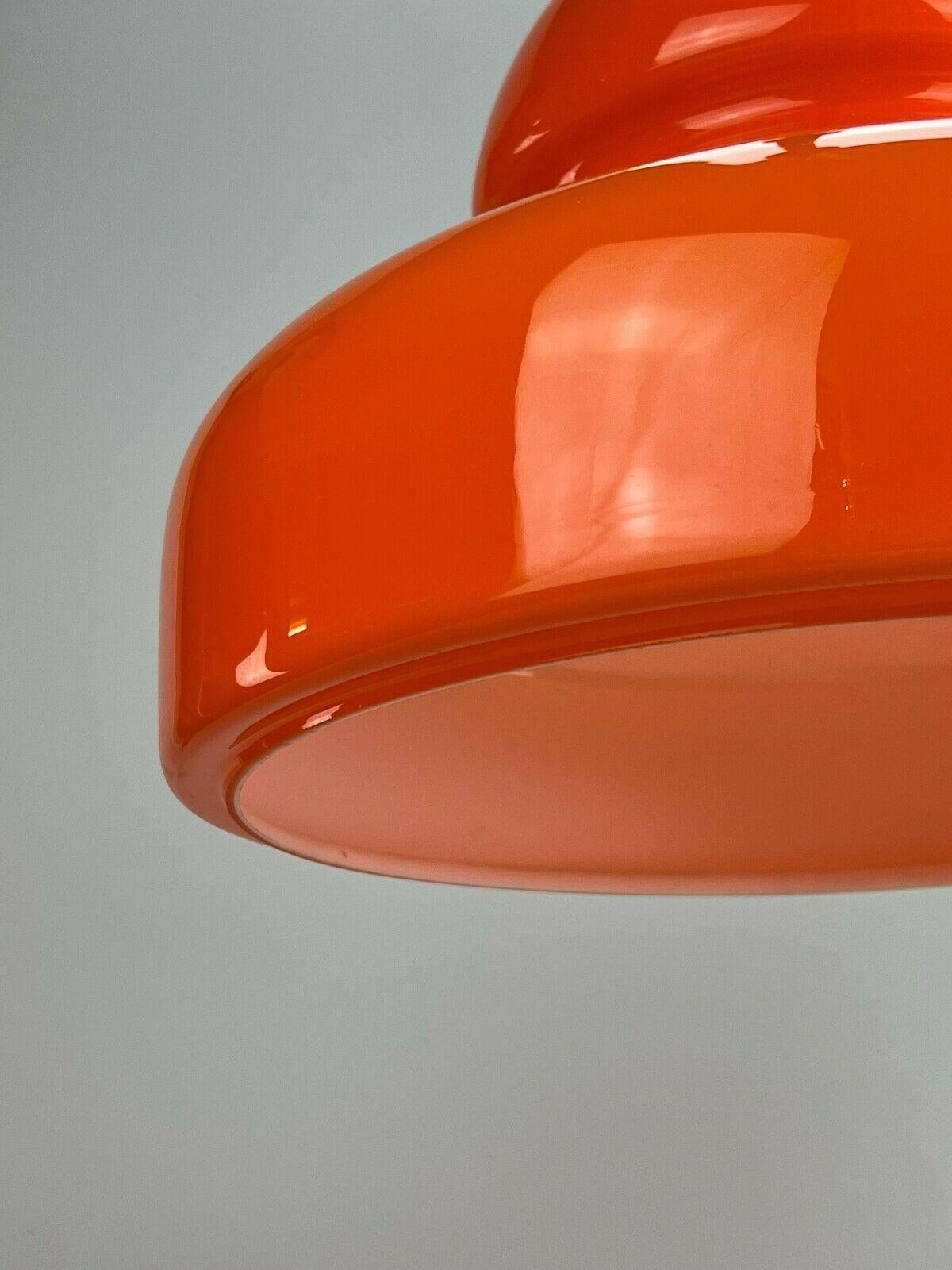 70s Lamp Light Hanging Lamp Ceiling Lamp Space Age Design Chrome Glass In Good Condition In Neuenkirchen, NI