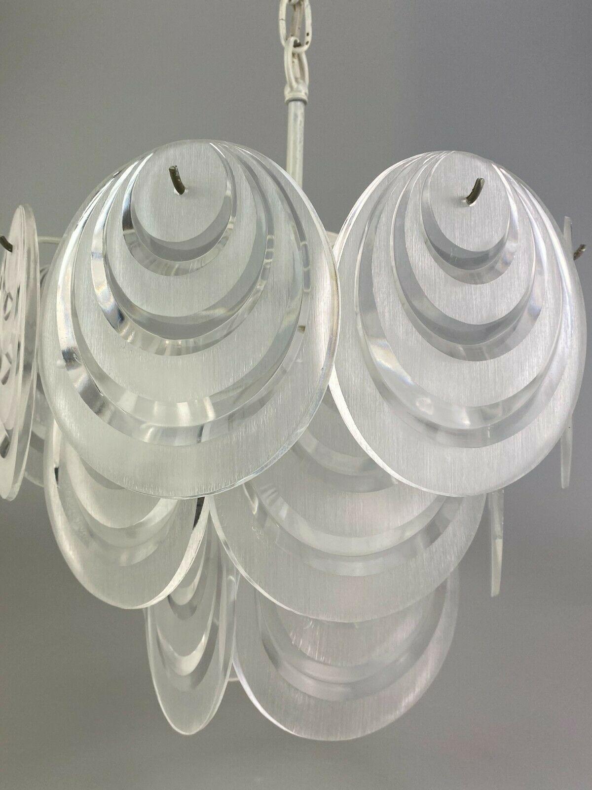 70s Lamp Light Hanging Lamp Ceiling Lamp Space Age Design Plastic For Sale 4