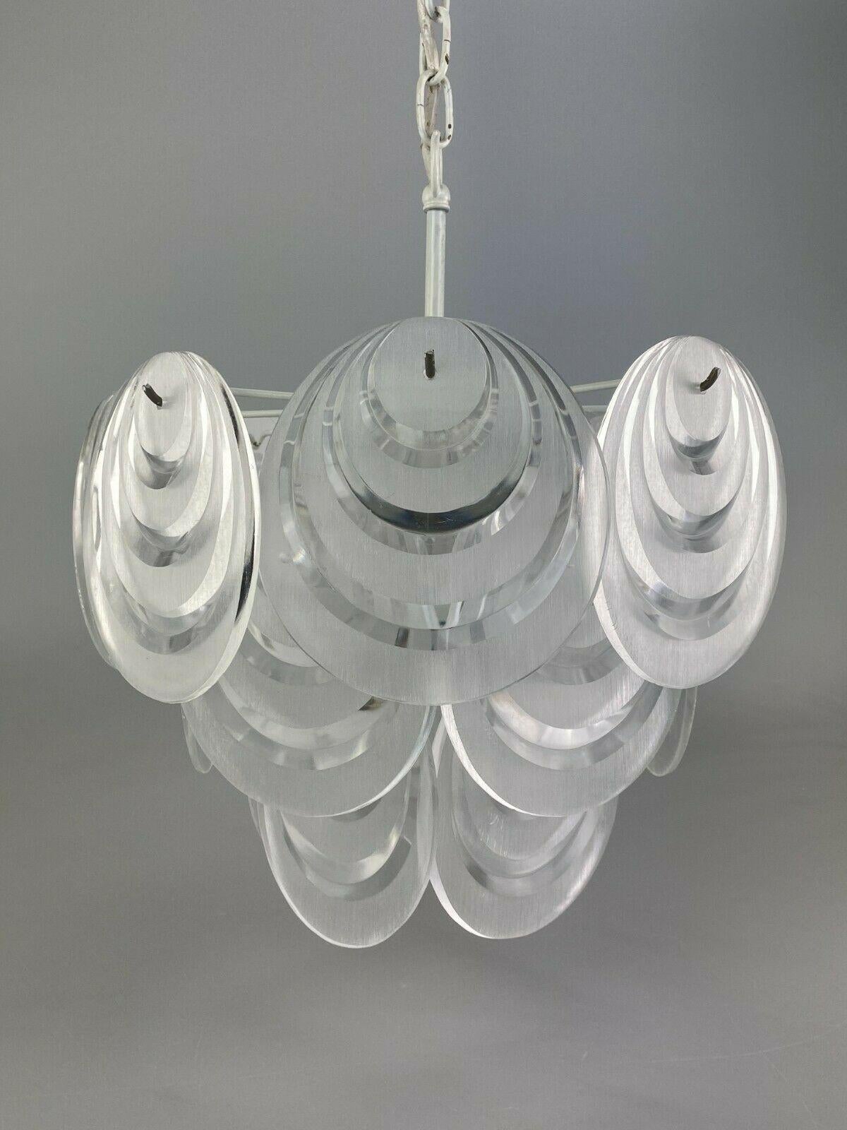 70s lamp light hanging lamp ceiling lamp Space Age design plastic 60s

Object: hanging lamp

Manufacturer:

Condition: good - vintage

Age: around 1960-1970

Dimensions:

Diameter = 33cm
Height = 27cm

Other notes:

The pictures