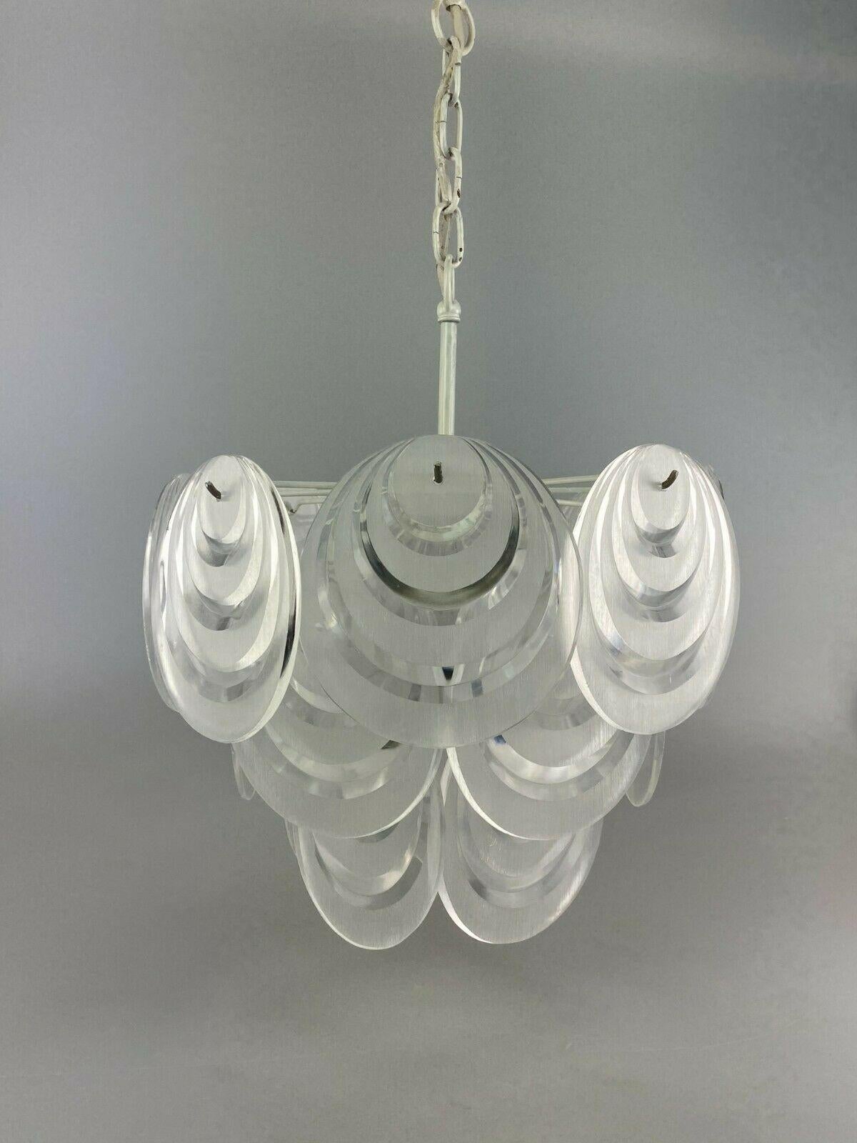Europeo Lampada anni '70 Lampada a sospensione Lampada da soffitto Design Space Age Plastica in vendita