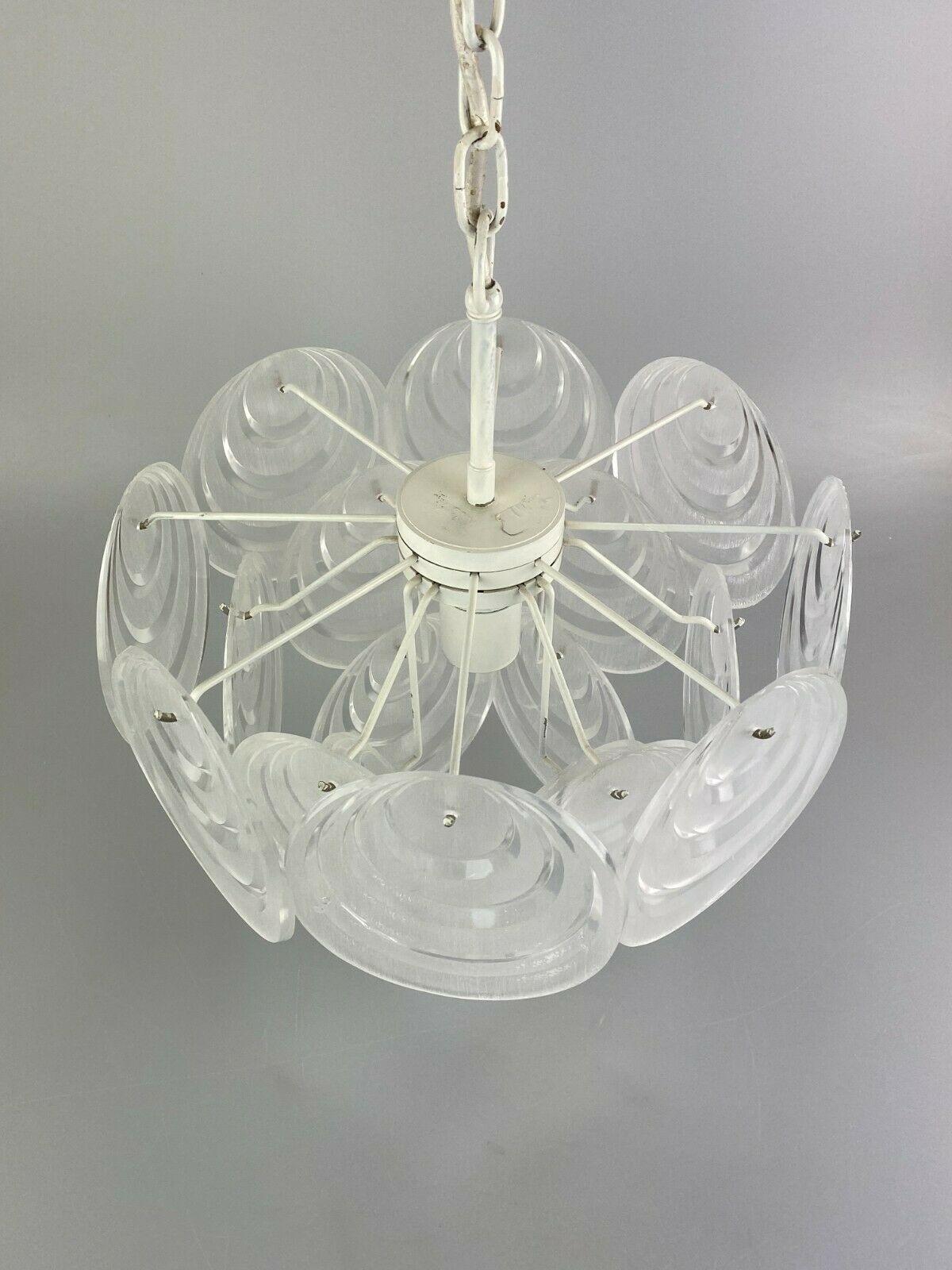 Lampada anni '70 Lampada a sospensione Lampada da soffitto Design Space Age Plastica In condizioni buone in vendita a Neuenkirchen, NI