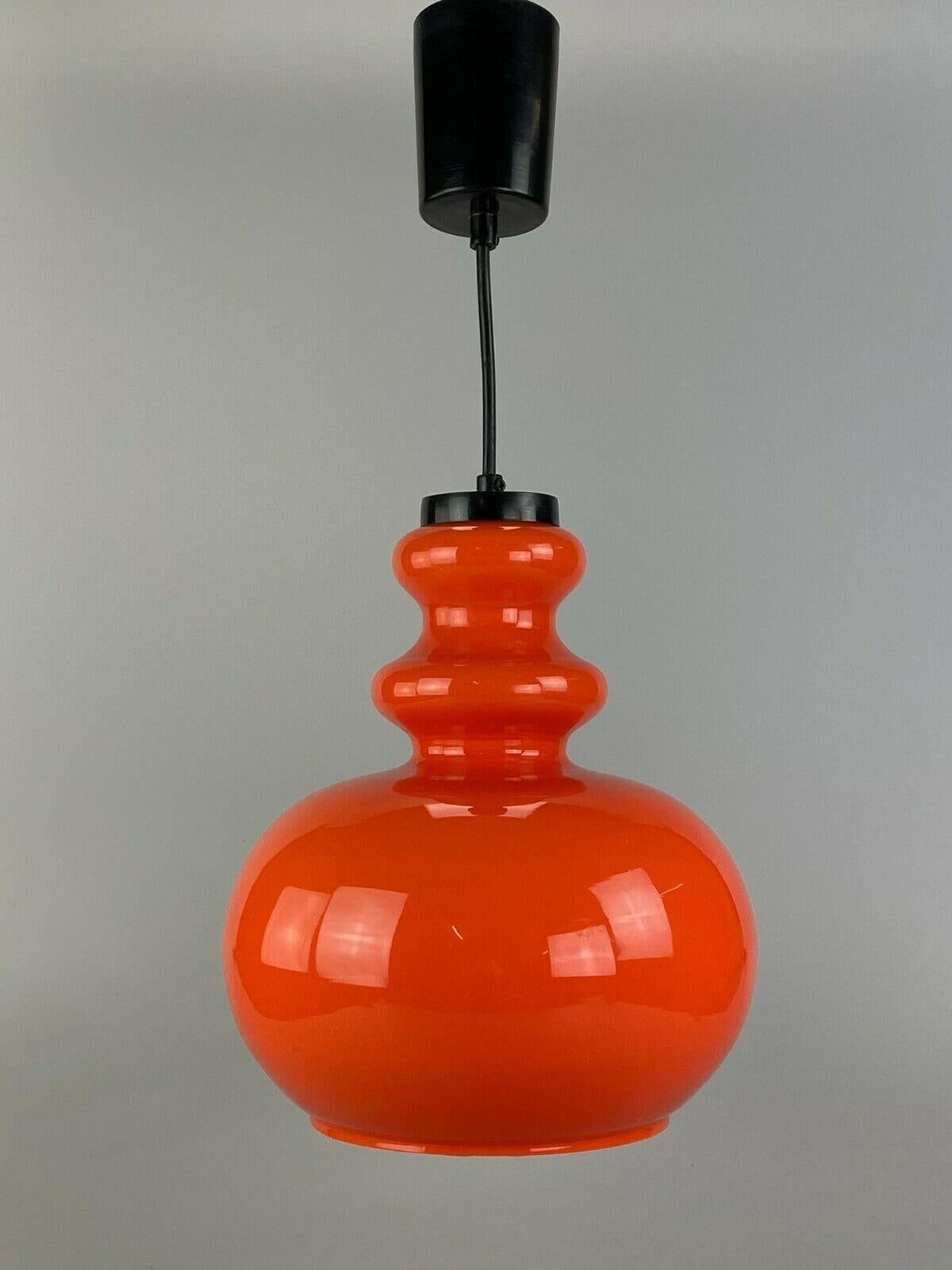 Late 20th Century 70s Lamp Light Hanging Lamp Ceiling Lamp Space Age Design VEB Glas 60s