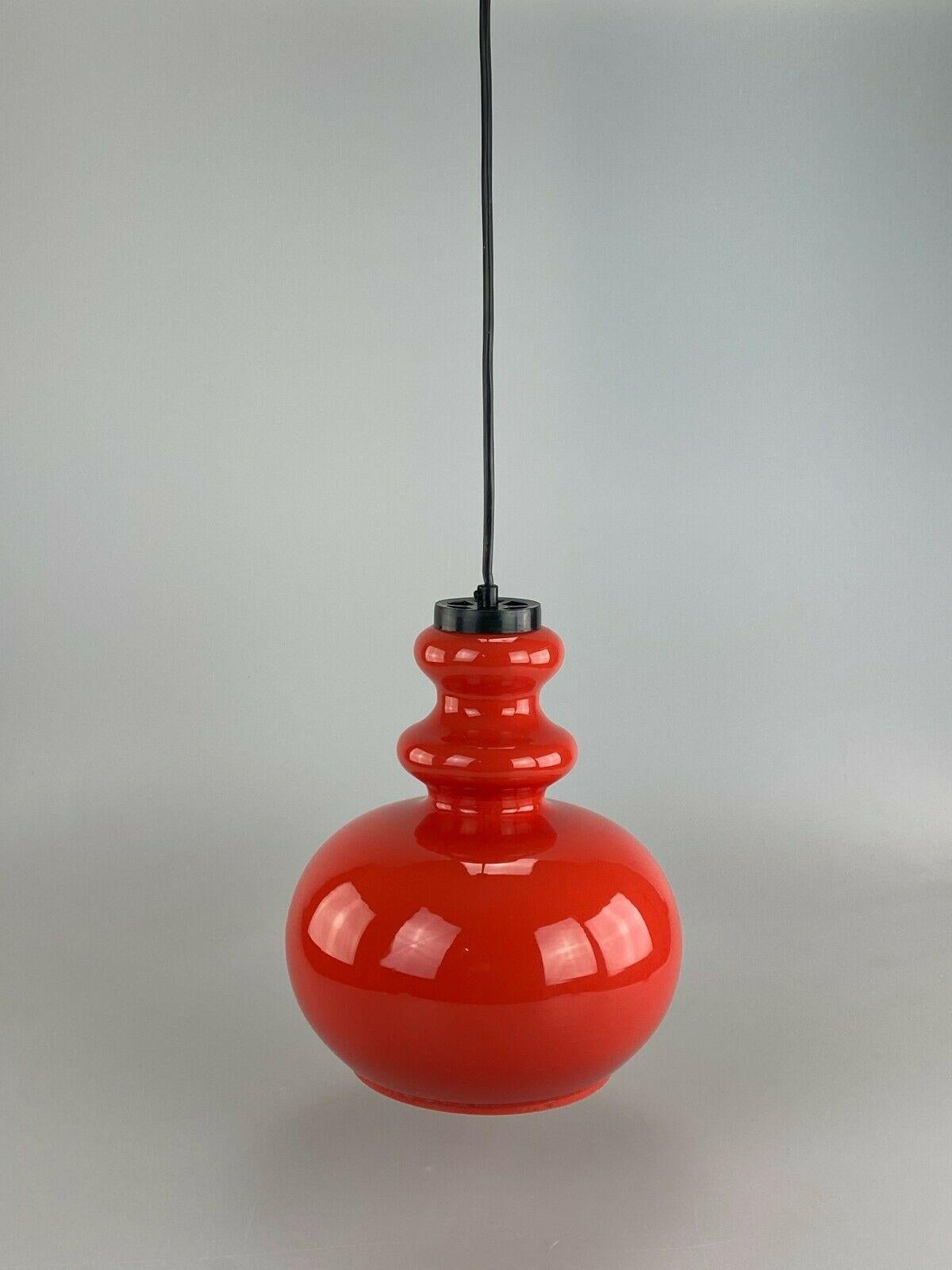 70s Lamp Light Hanging Lamp Ceiling Lamp Space Age Design VEB Glas 60s For Sale 1