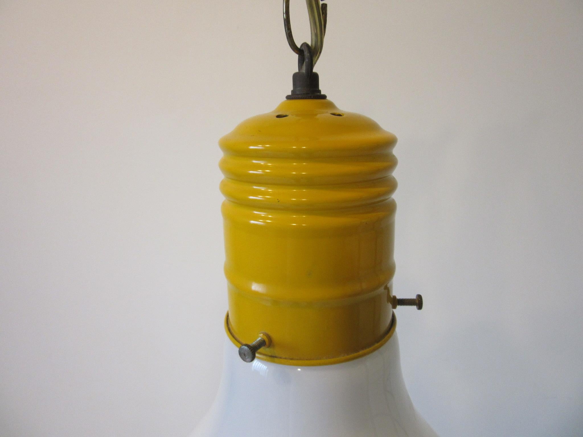 Modern 1970s Large Pop Hanging Swag Light Bulb