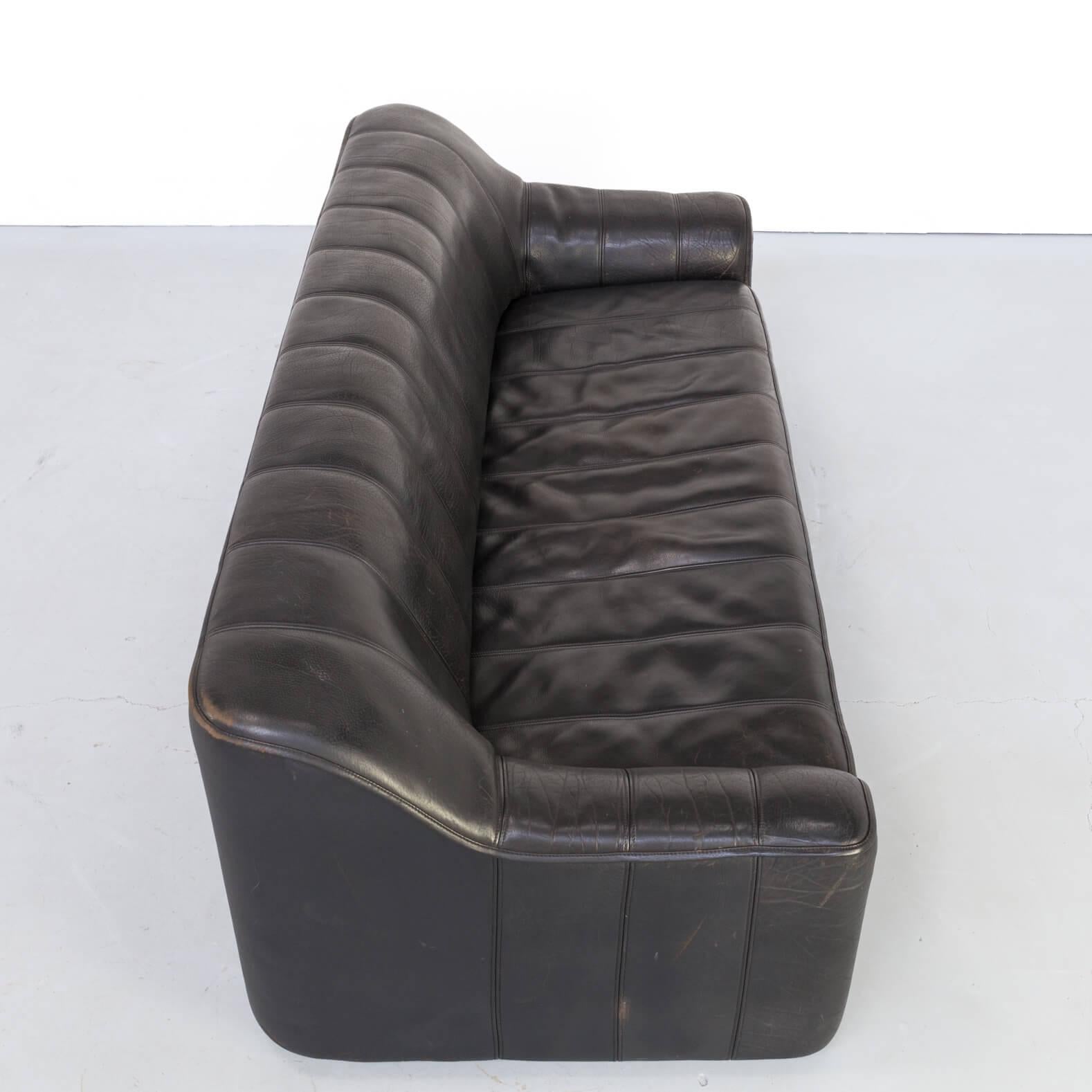 1970s Leather 3-Seat Sofa ‘Model DS 44’ for De Sede 2