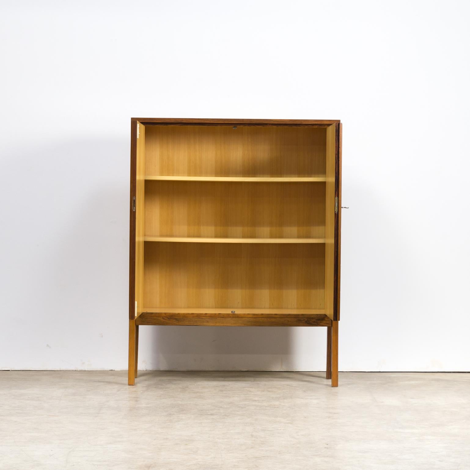 1970s Leo Bub rosewood cabinet for Bub Wertmöbel. Very rare cabinet and in good condition consistent with age and use.
