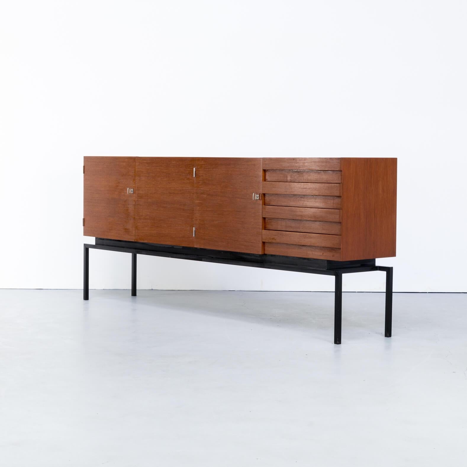 Lacquered 1970s Leo Bub Teak Sideboard for Bub Wertmöbel For Sale