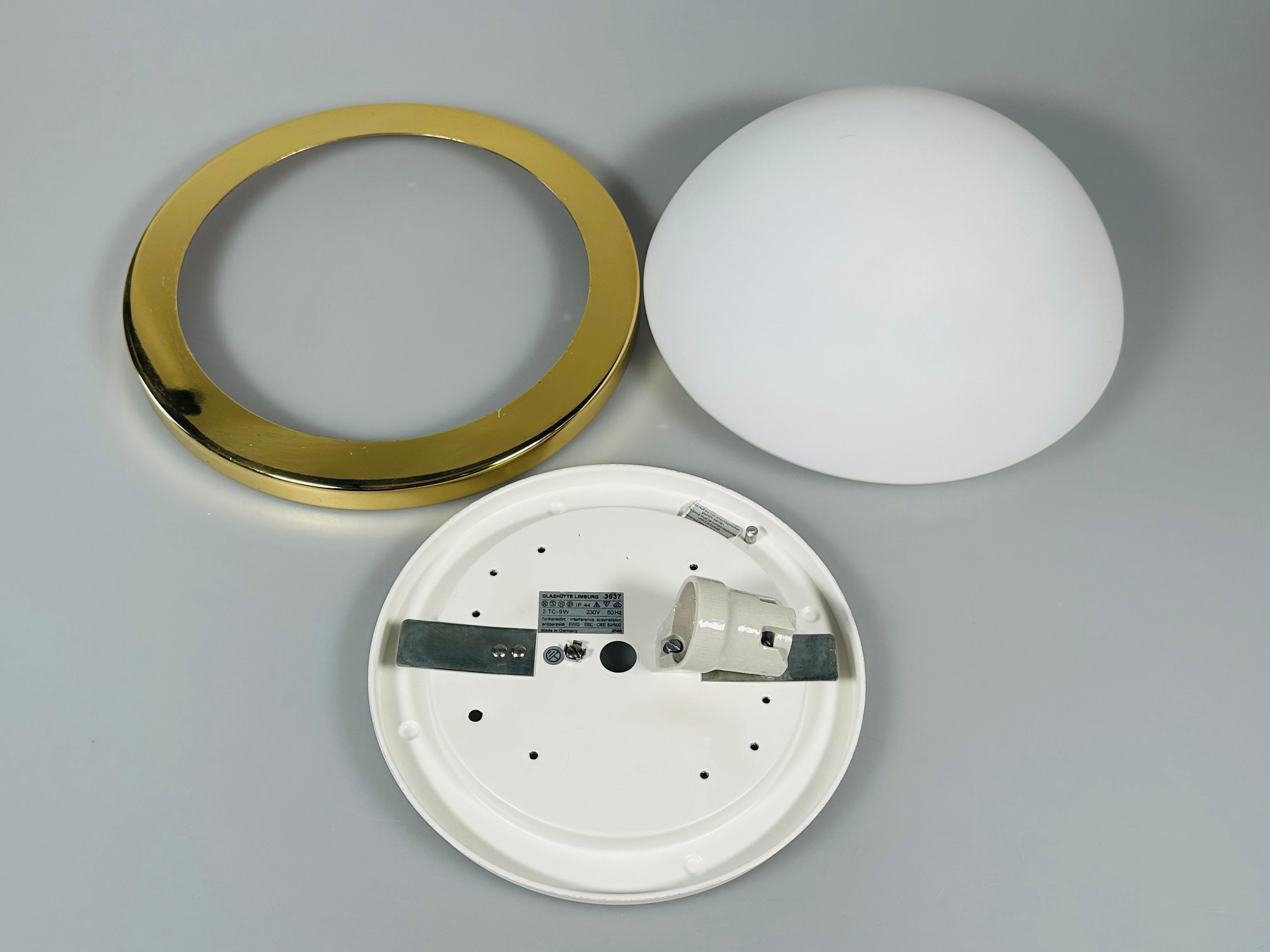 70s Limburg Glashütte Plafoniere Lámpara de Techo de Cristal Space Design Lamp en venta 8