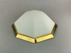 70s Limburg Glashütte Plafoniere Lámpara de Techo de Cristal Space Design Lamp