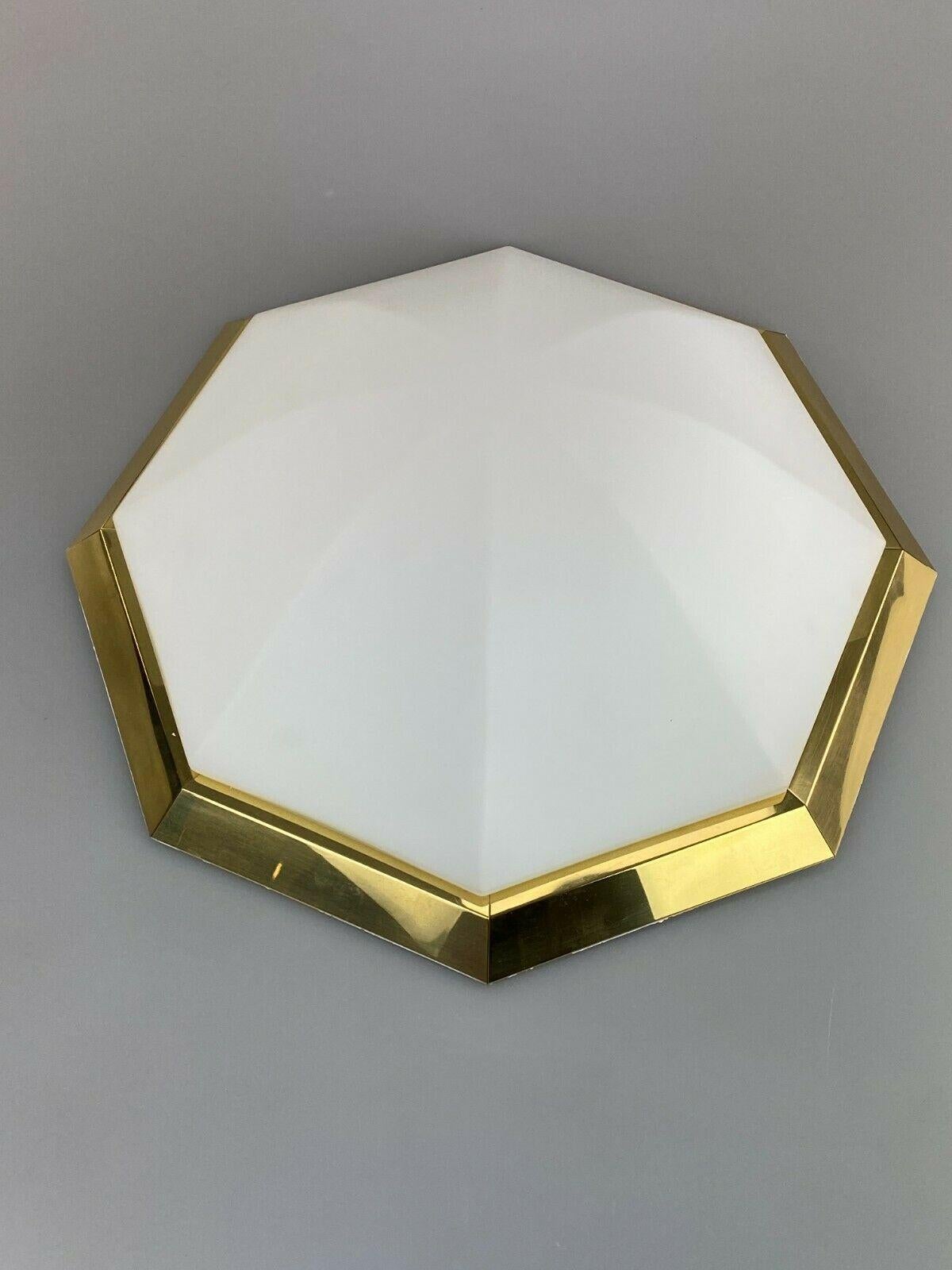 Métal Plafonnier Limburg Glashtte Plafoniere en verre à motif d'espace, années 70 en vente