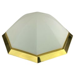 70er Limburg Glashtte Plafoniere Deckenleuchte Glas Space Design Lampe