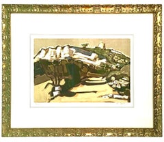 Lithographie „Le Pigeonnier“ von Jean Claude Quilici, limitierte Auflage, signiert, 1970er Jahre