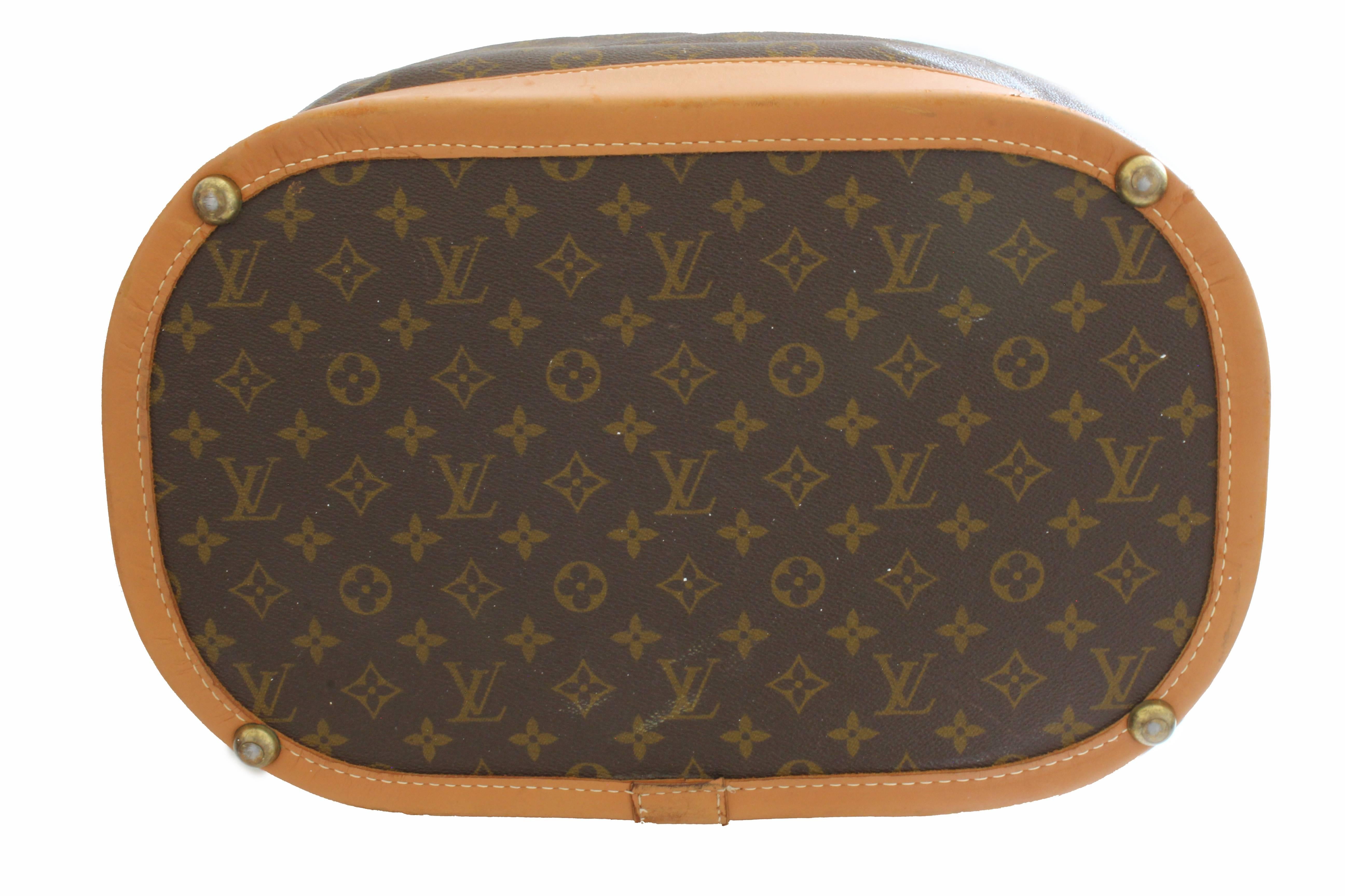 70s Louis Vuitton Large Steamer Bag Monogram Travel Tote Saks 5th Ave 1