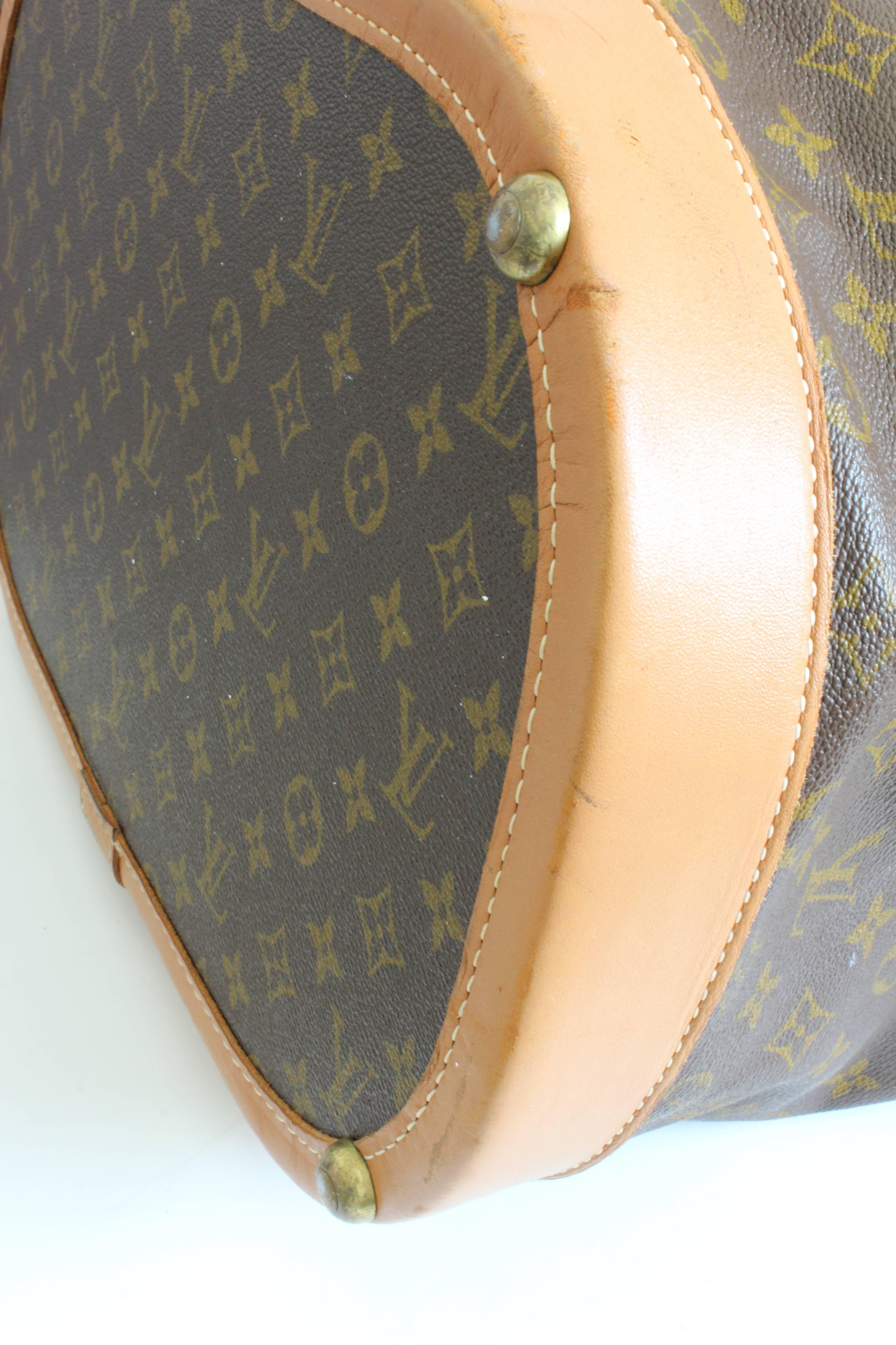 70s Louis Vuitton Large Steamer Bag Monogram Travel Tote Saks 5th Ave  2