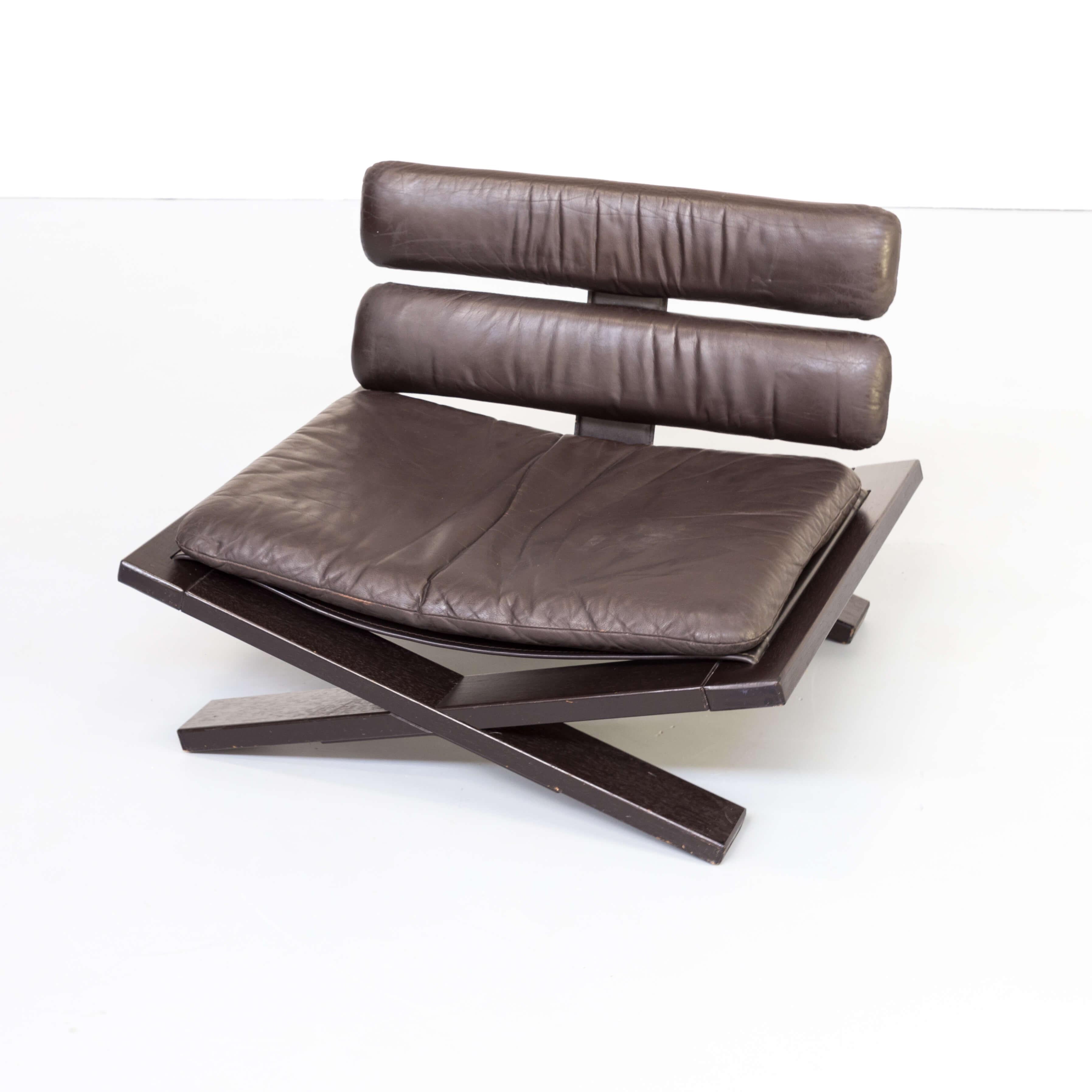 Leather 1970s Lounge Chair ‘Buddha’ Designed by Sonja Wasseur