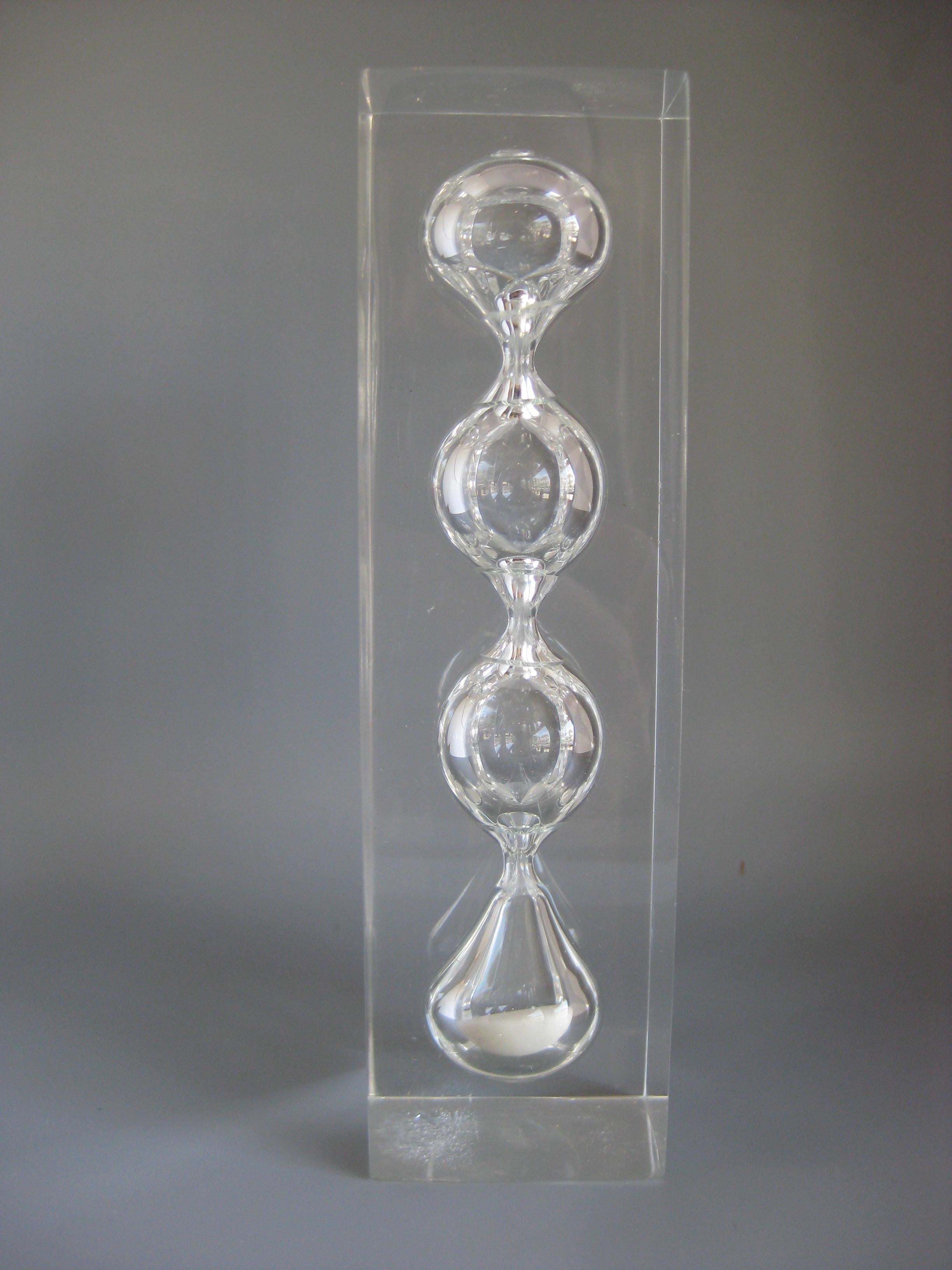 Sand Timer-Skulptur aus Lucite in Anlehnung an Charles Hollis Jones im Angebot 10