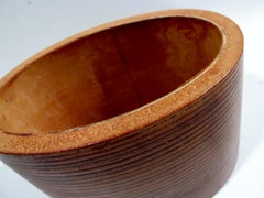 70s Luxury Paris France Layered Leather Desk Catch All Accessory Holder