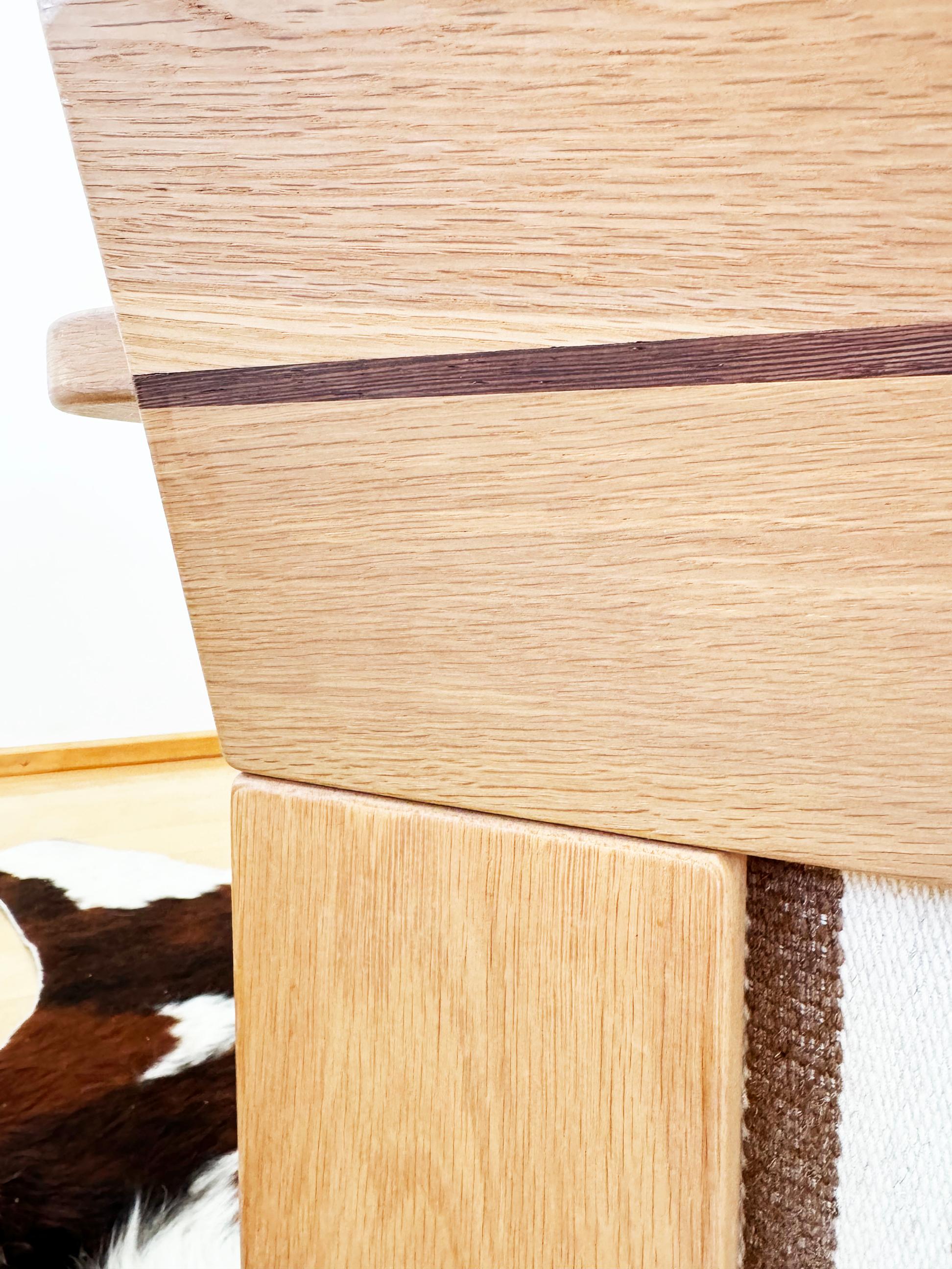 Sofá Loveseat de dos plazas de roble estilo Mario Bellini Cassina 