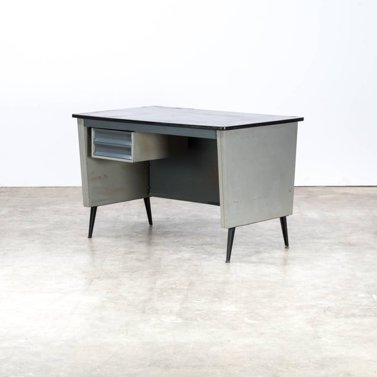 1970s Metal Writing Desk Signed Ra For At 1stdibs 1970s Metal Writing Desk Signed Ra In Good Condition For Amstelveen Noord